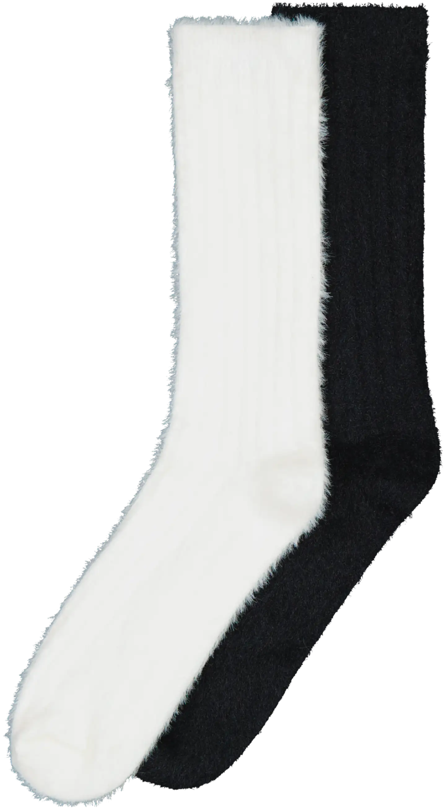 WKLY. naisten pehmosukat 214W322501 2-pack - Black/white