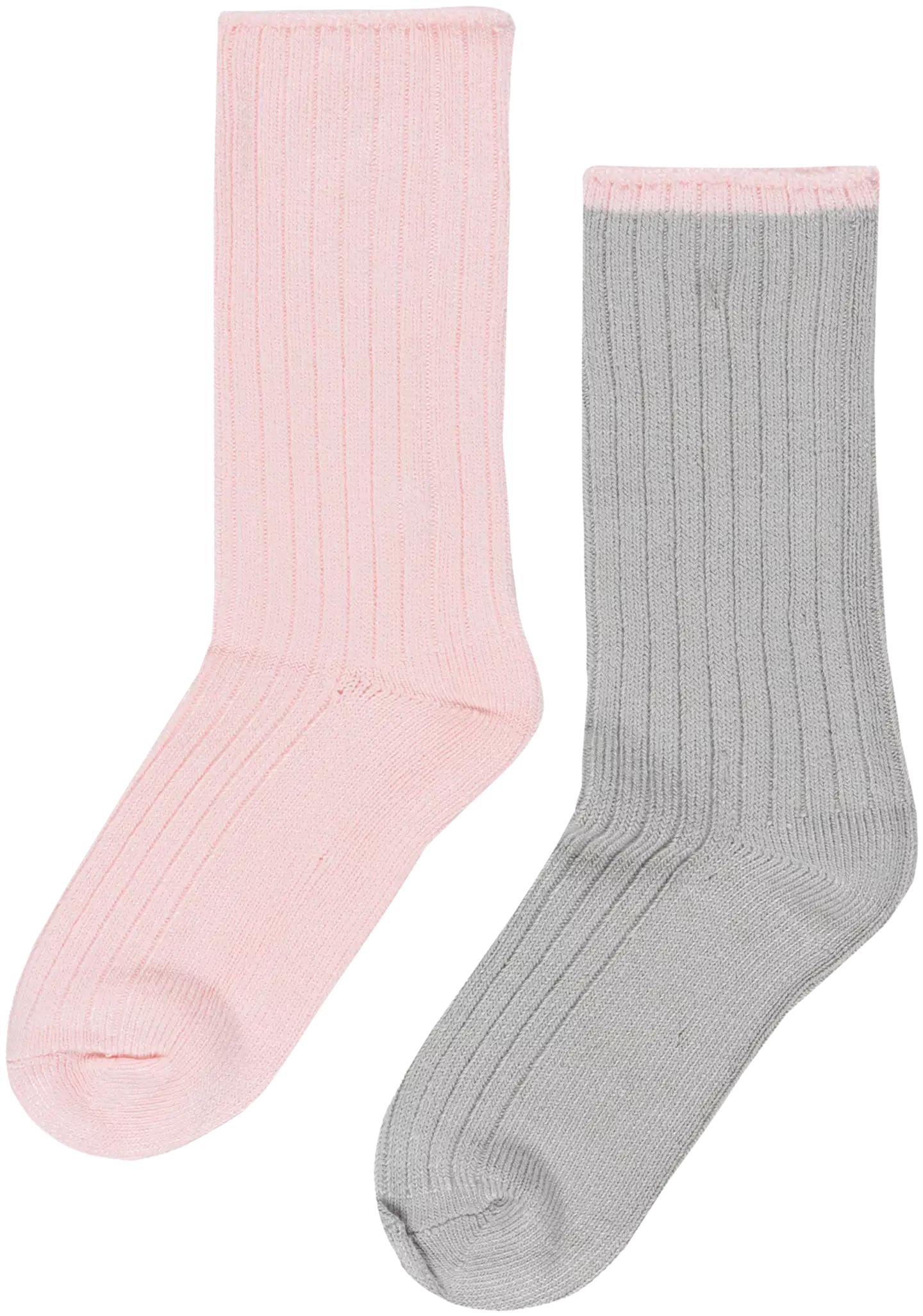 House naisten supersoft-sukat 214H062607 2-pack - Light pink/grey - 1