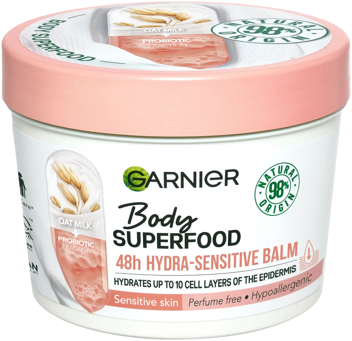 Garnier Body Superfood Oat Milk Hypoallergenic vartalovoide herkälle iholle 380ml