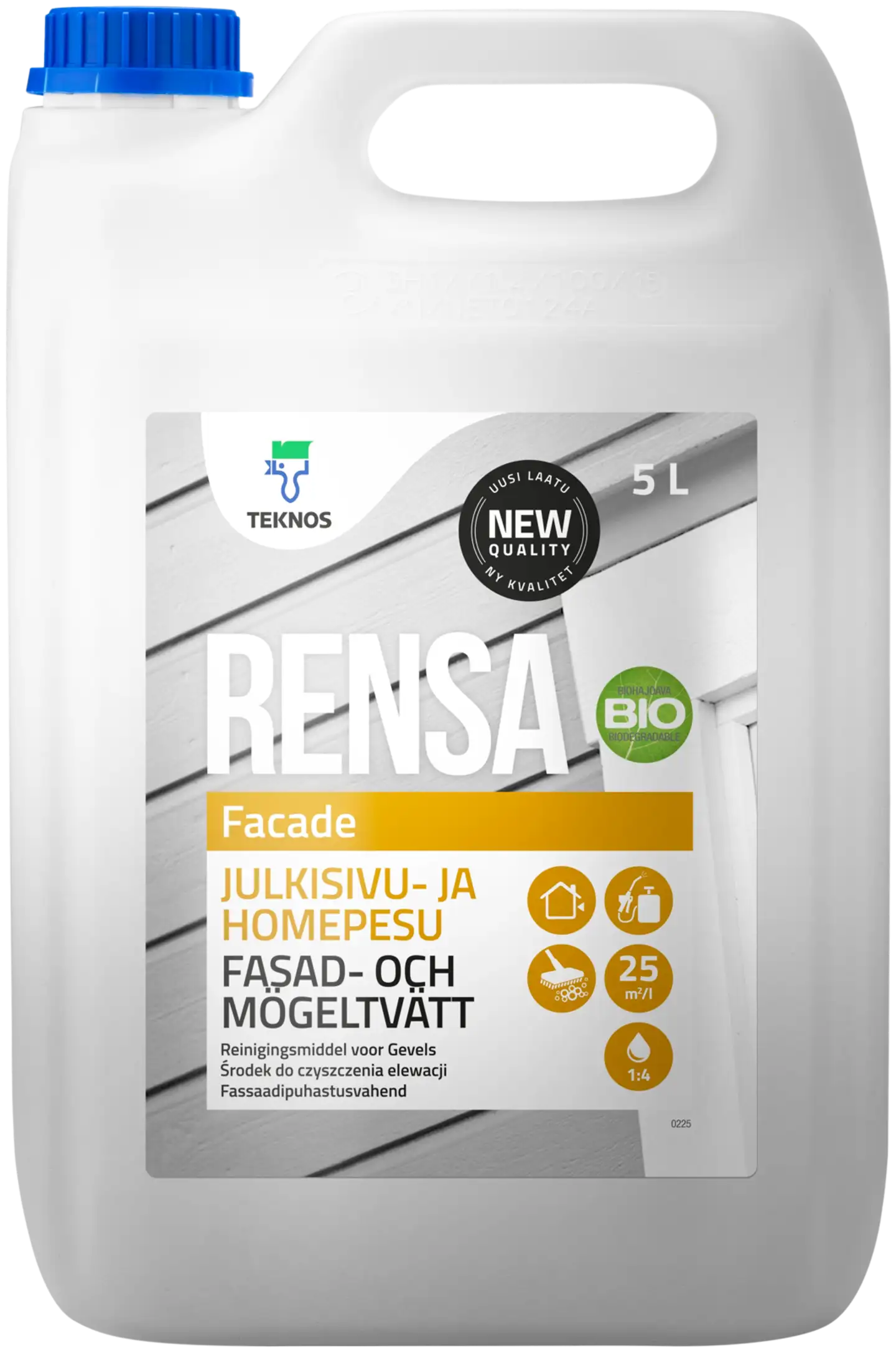 Teknos julkisivu- ja homepesu Rensa Facade 5 l