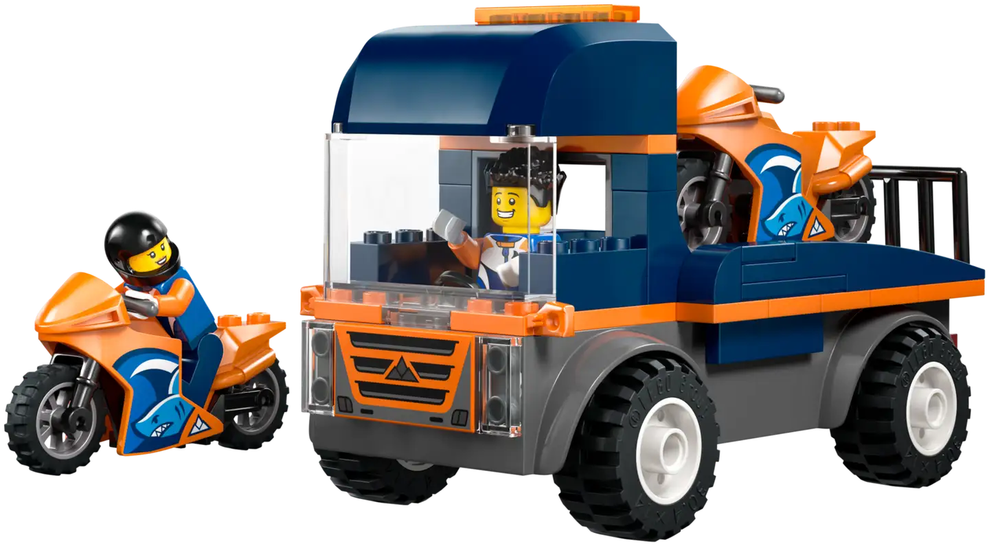 LEGO® City Great Vehicles 60491 Moottoripyörän kuljetusauto - 2