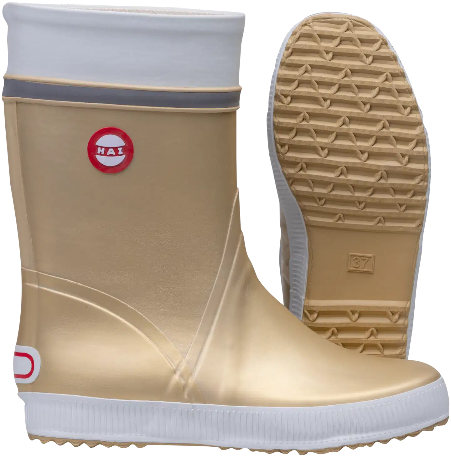 Hai naisten kumisaapas Shiny Gold - KULTA - 1