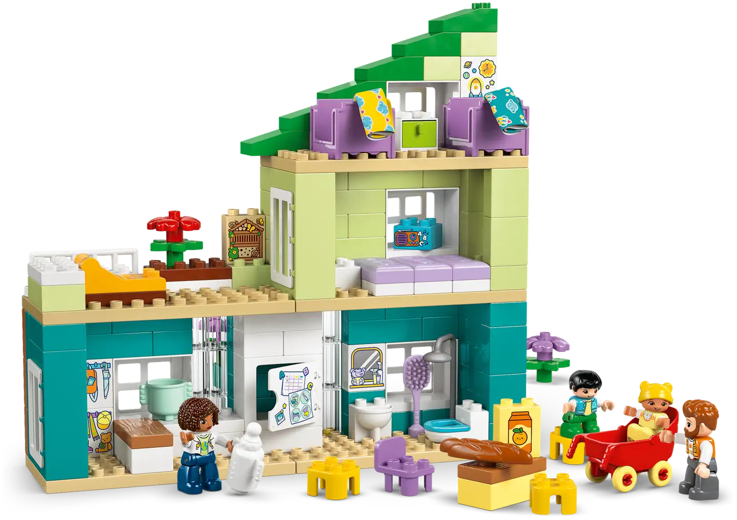 LEGO® DUPLO Town 10470 Nykyaikainen omakotitalo ja hahmot 3in1 - 3