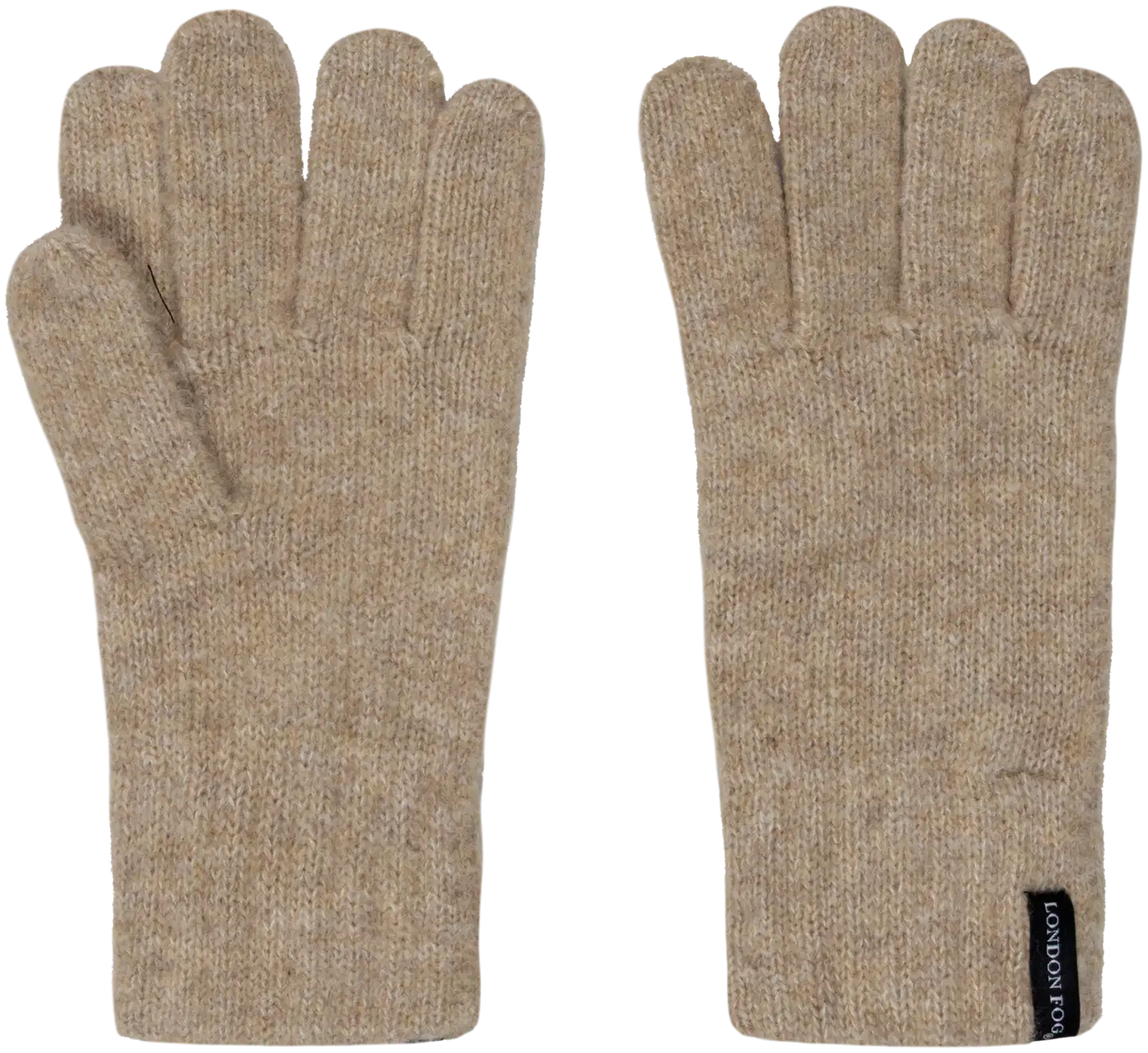 London Fog naisten neulesormikkaat villasekoitetta 216L312352 - Beige