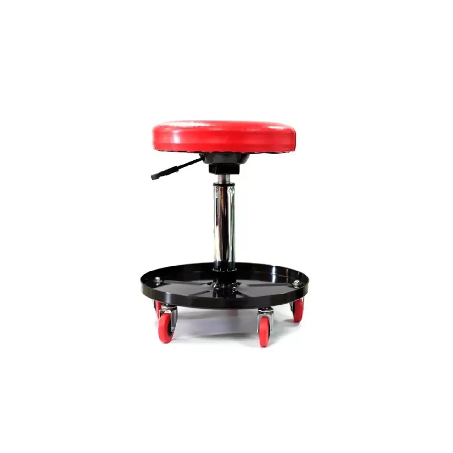 Maxshine 702301 Detailing-työtuoli – säädettävä korkeus 41,5–55 cm, 360° pyörivä istuin, pehmustettu, alataso työkaluille, pyörillä varustettu - 1
