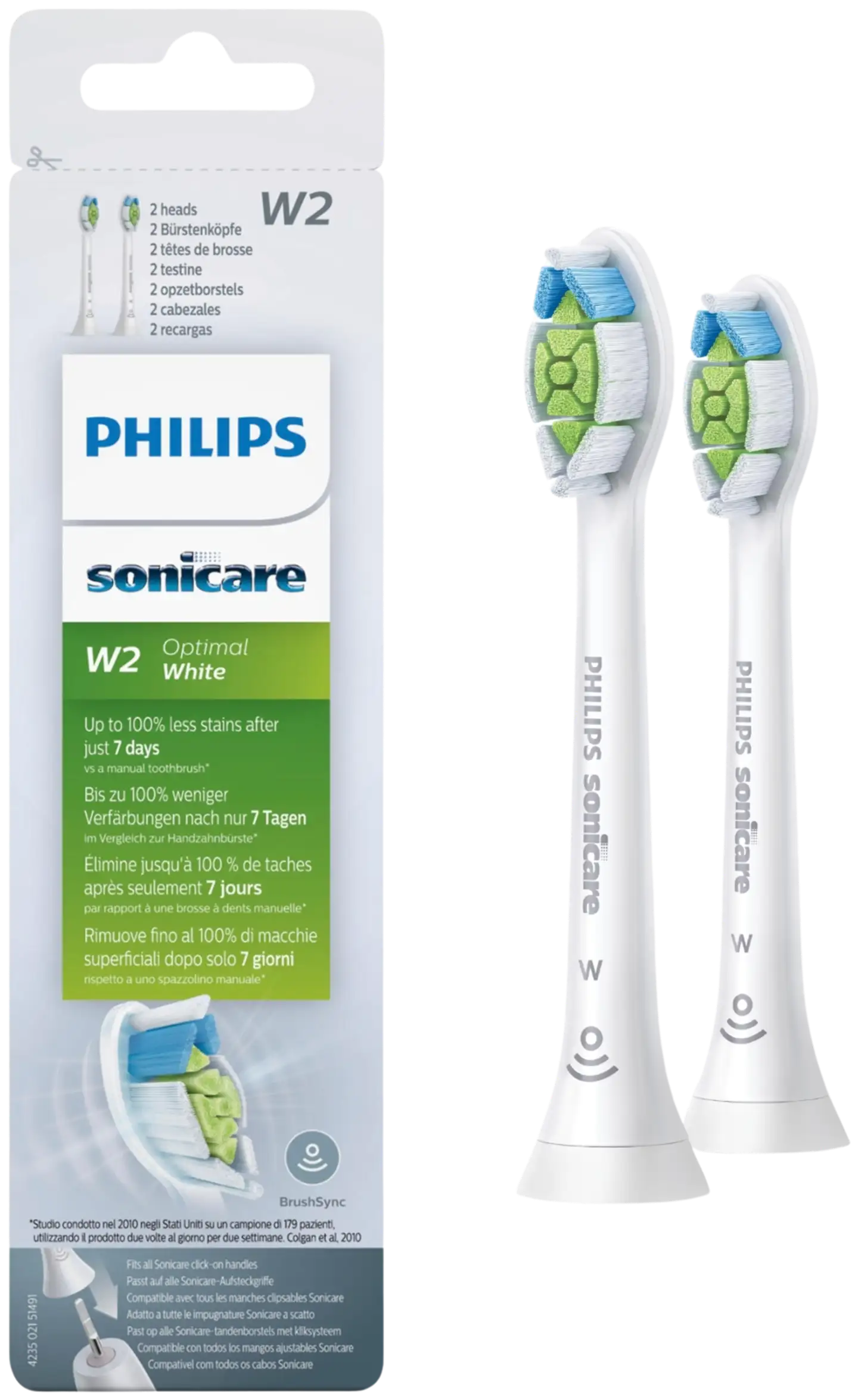 Sonicare Optimal White 2 kpl HX6062/10 - 1