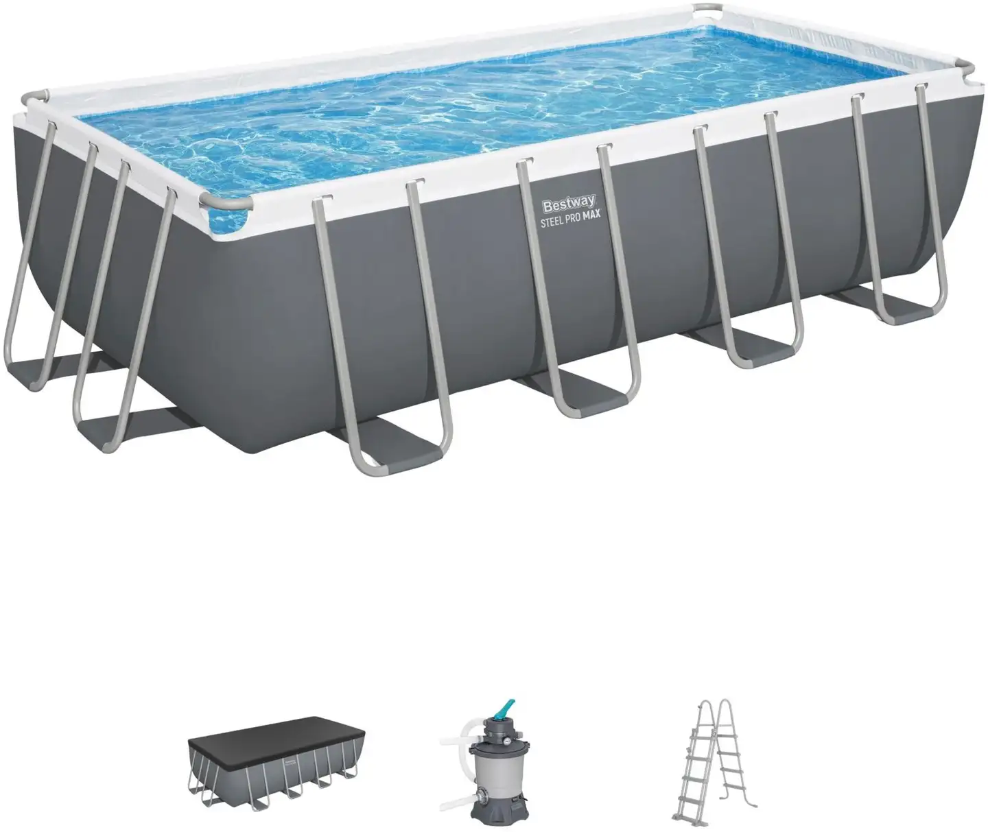 Steel Pro Max uima-allassetti 488 x 244 x 122 cm - 2