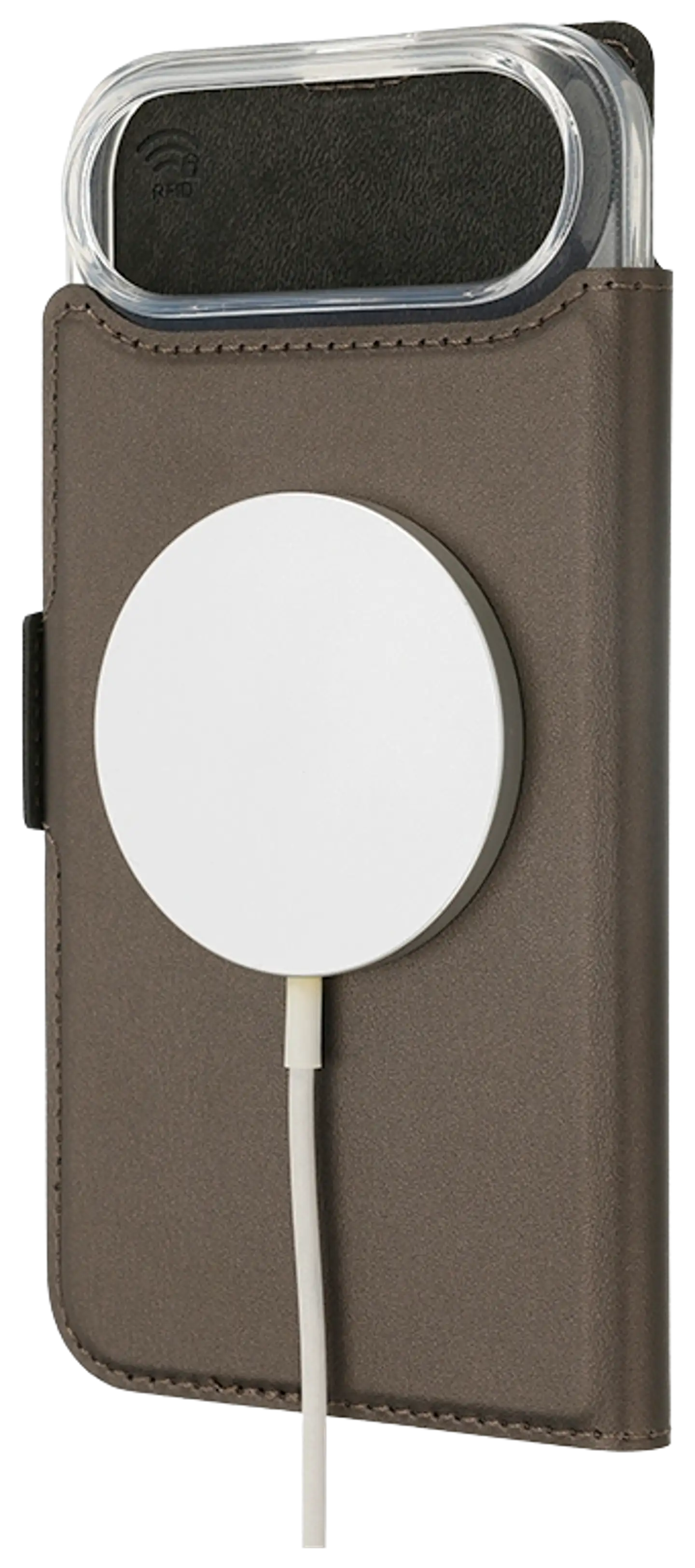 Wave MagSafe -yhteensopiva Book Case, Apple iPhone Air, Taupe - 2
