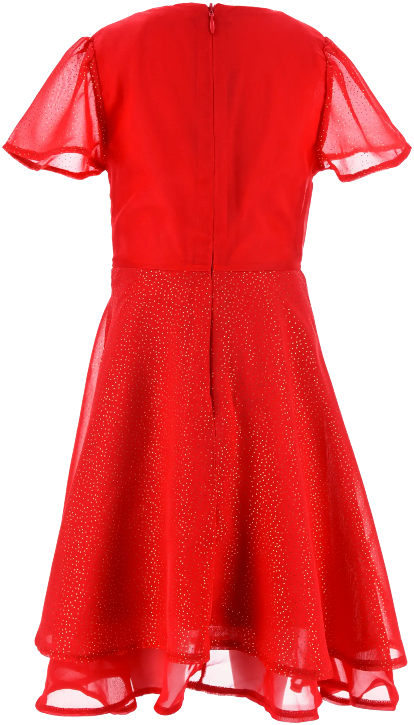 Lasten Frozen mekko, laadukas kangas - RED - 2