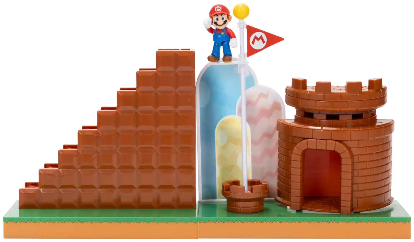 Nintendo leikkisetti Super Mario 2.5" Level End Playset - 8