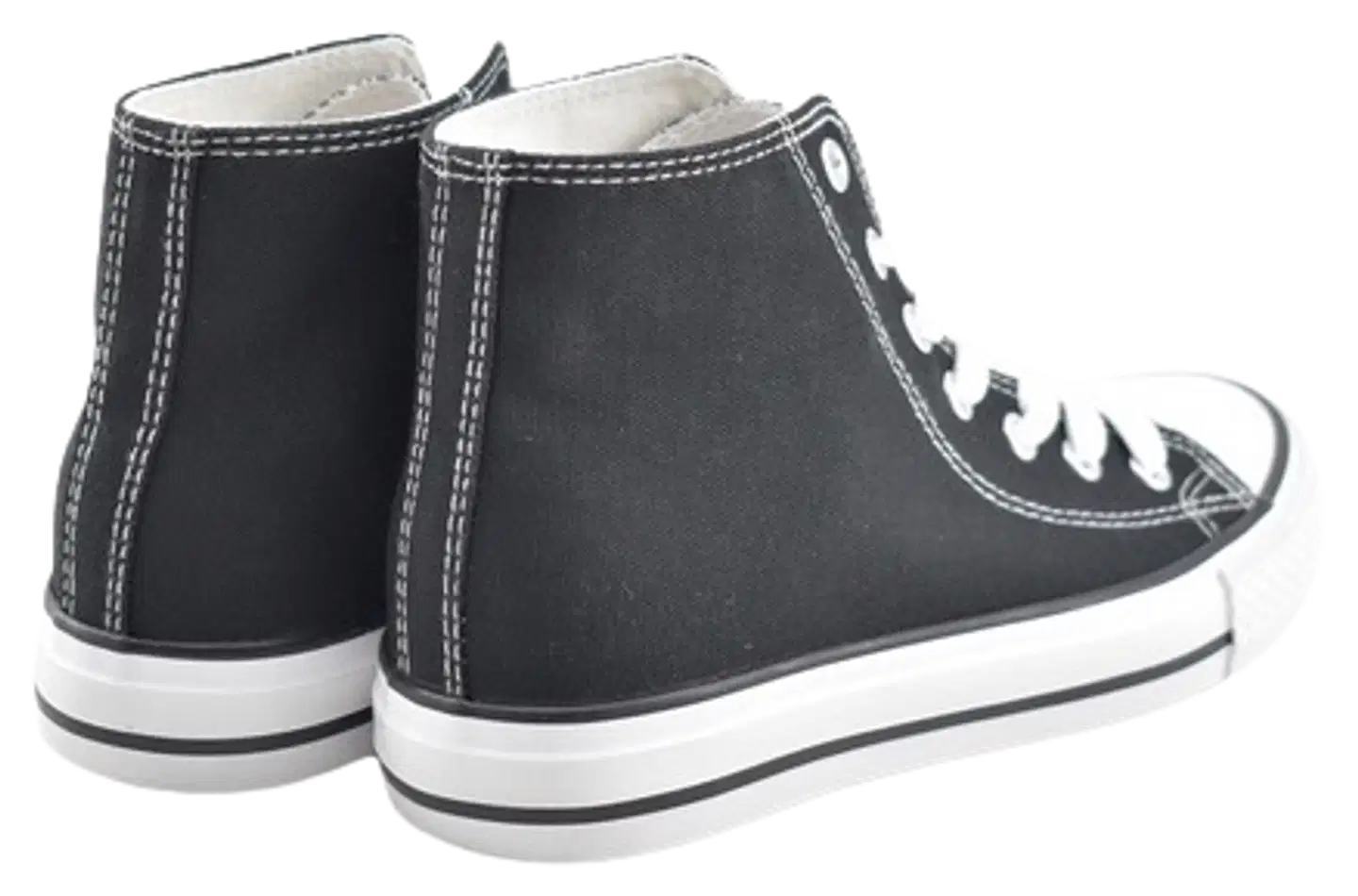 House naisten varrelliset tennarit Lily Hi - BLACK - 2