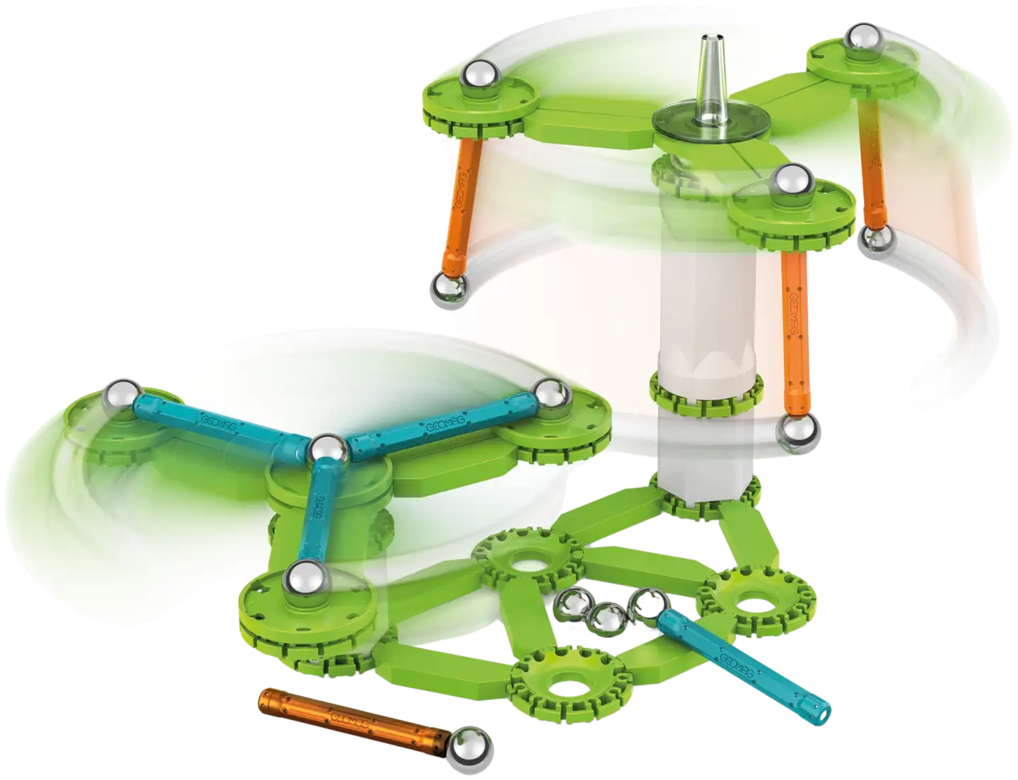 Geomag Mechanics Motion Vauhtipyörät magneettinen rakennussarja 96 osaa - 3
