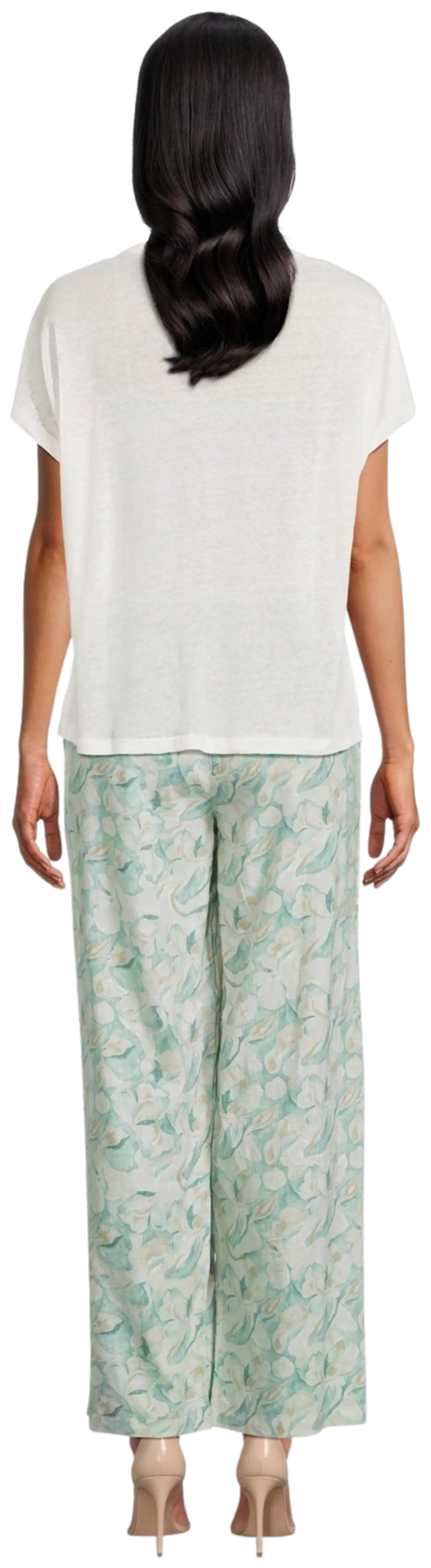 London Fog naisten pellavasekoitehousut 222L261709 - Multicolor - 3