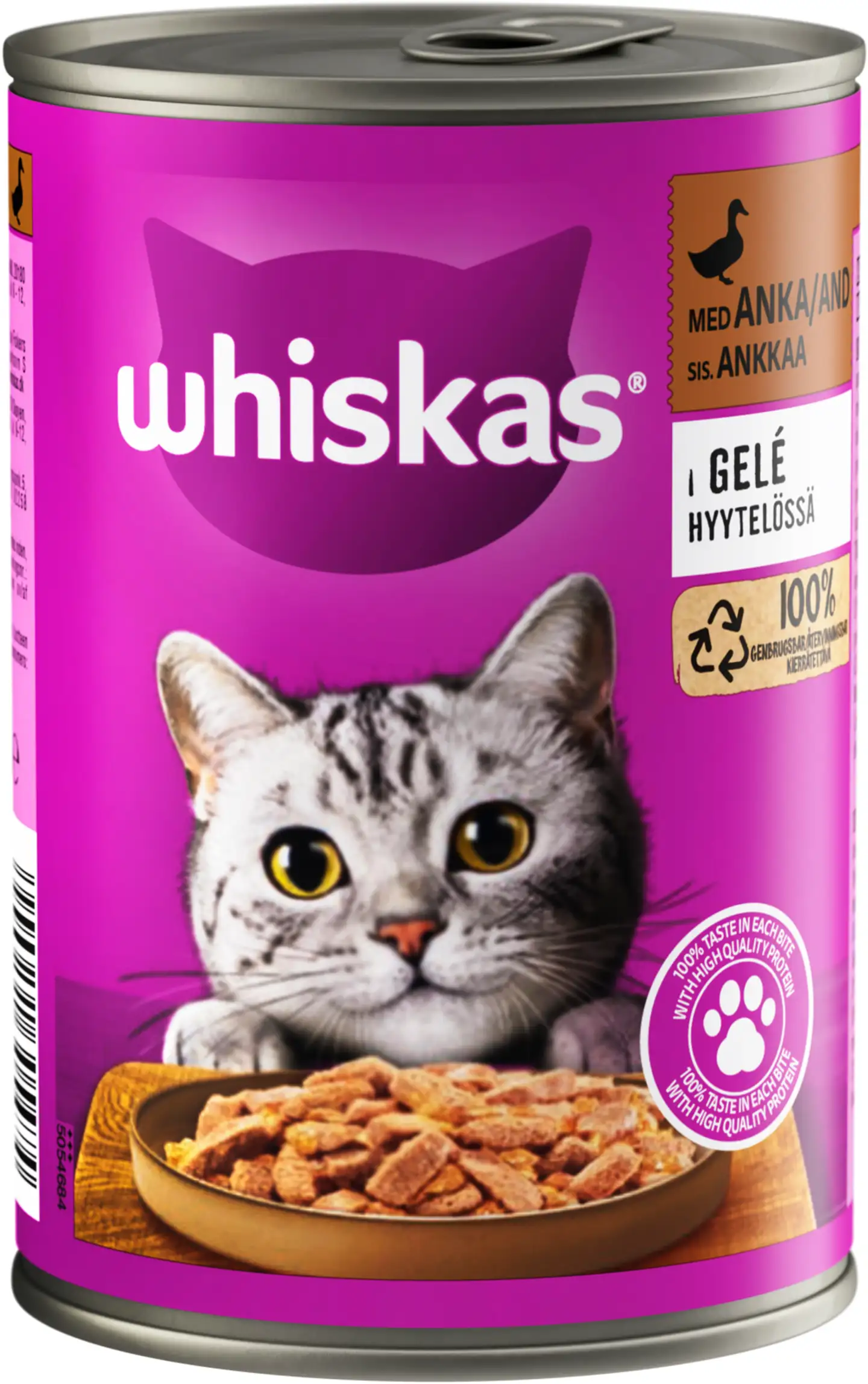 Whiskas sis. Ankkaa hyytelössä (400 g)