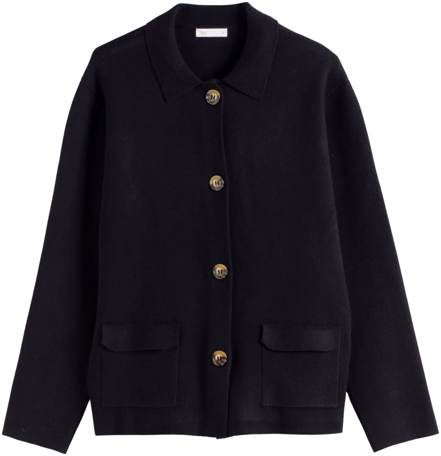 TEX naisten neuletakki I286124 - BLACK 1 - 4