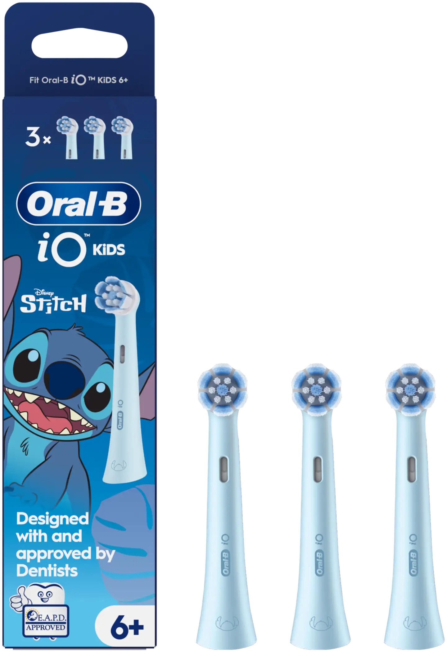Oral-B iO Kids Gentle Care Stitch vaihtoharja 3kpl - 1