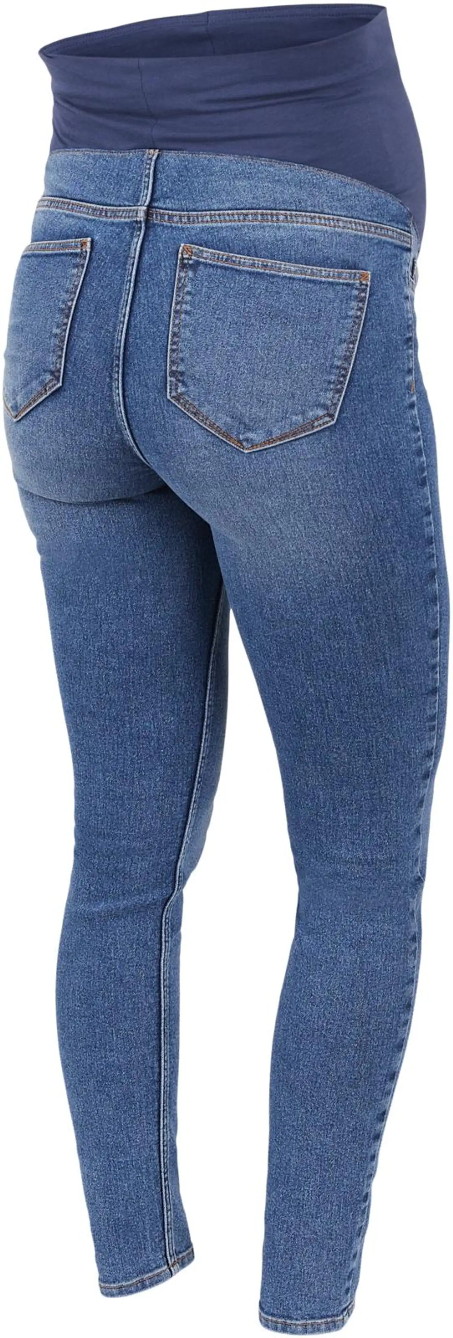 Mamalicious naisten äitiysjeggings Mlamy sininen - Medium Blue Denim - 2