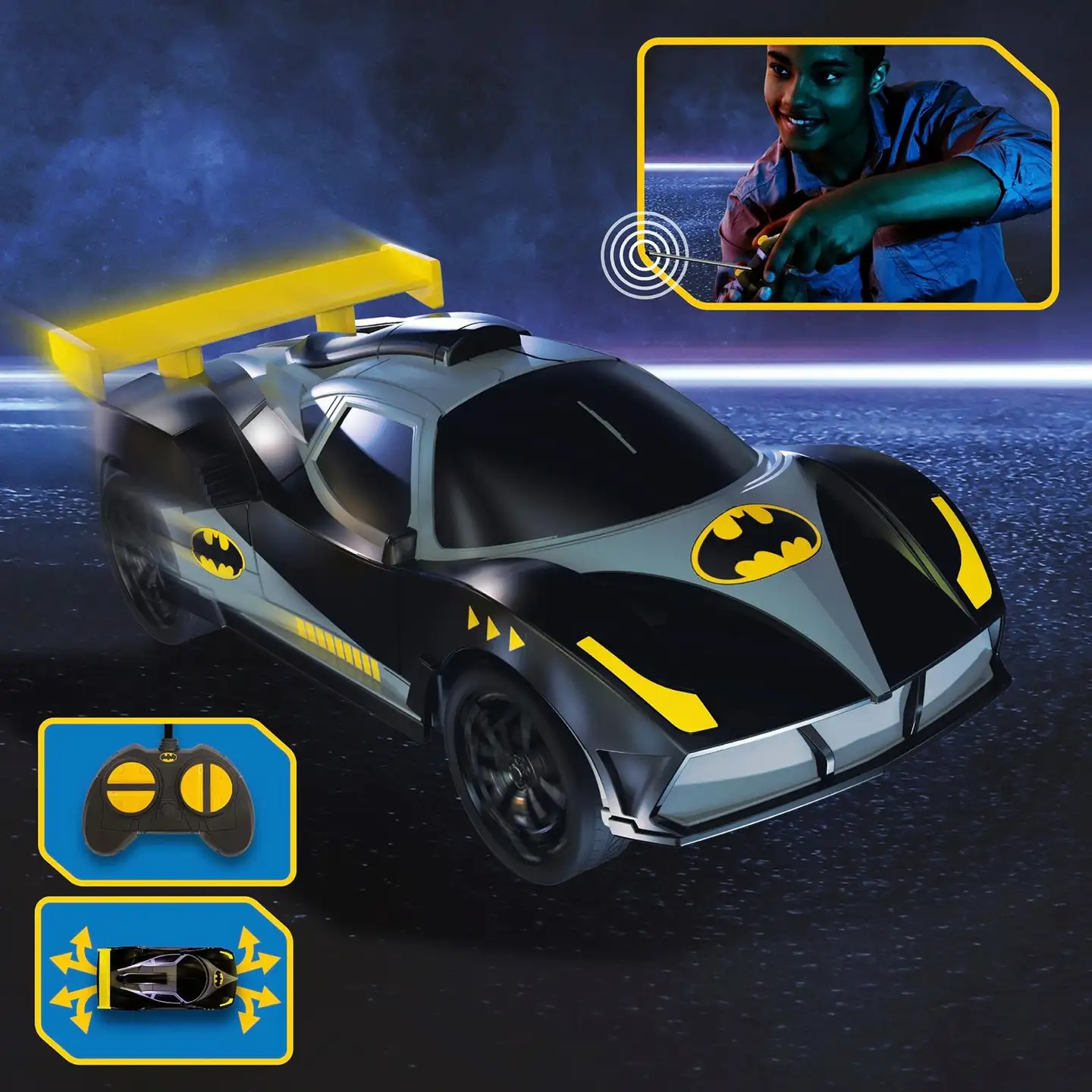 Batman Kauko-ohjattava auto Racer 1:28 - 4