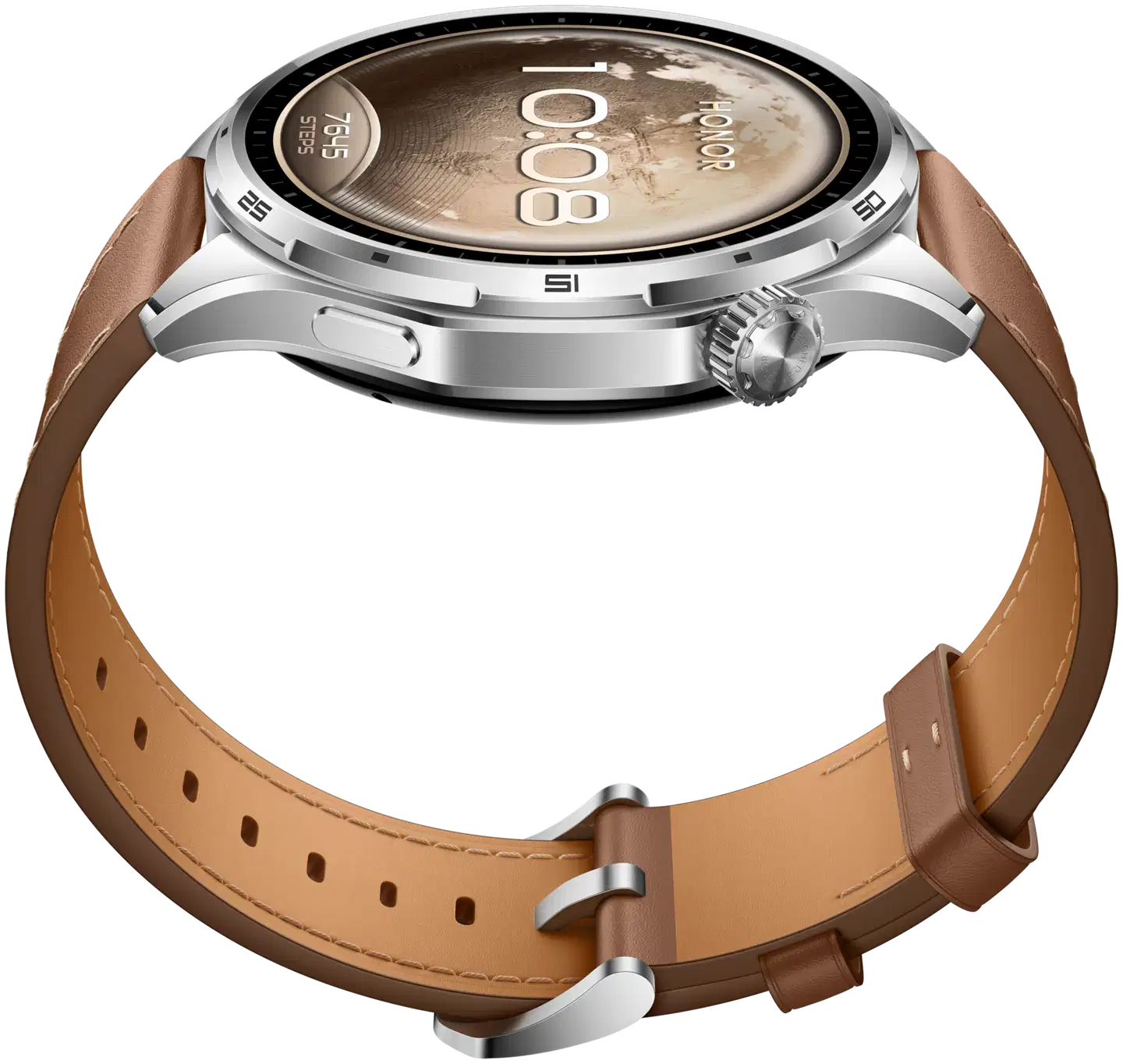 HONOR Watch 6 32MB+4GB -älykello, ruskea nahkaranneke - 5
