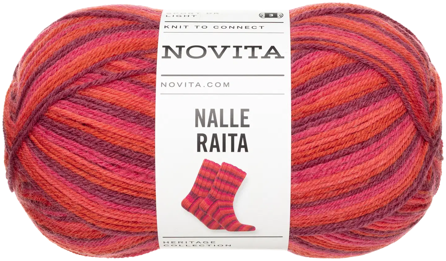 Novita lanka Nalle Raita 100g ruusutarha 8441 - 1
