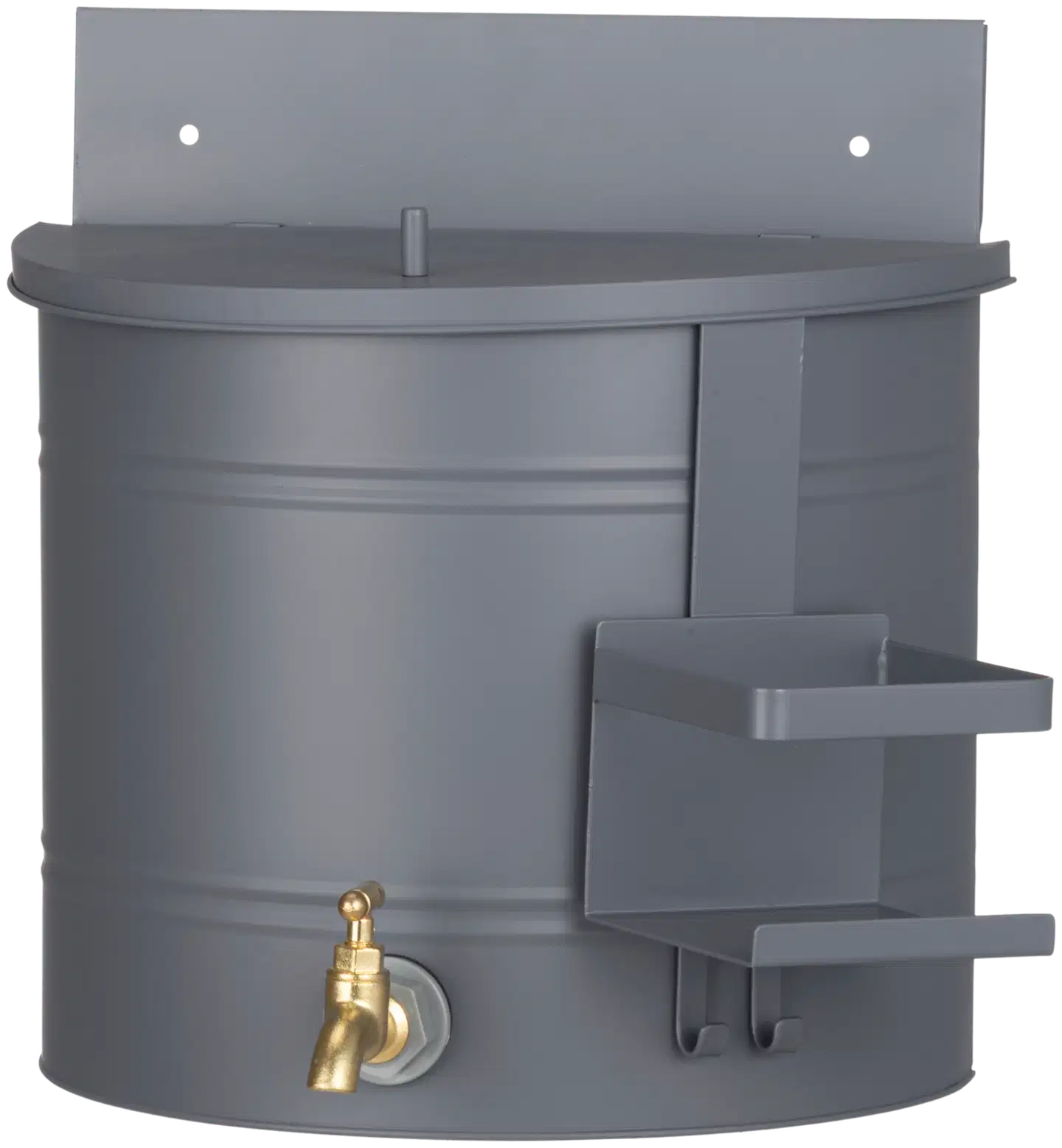 4Living Pesusäiliö tarviketelineellä 10 L antrasiitti - 1