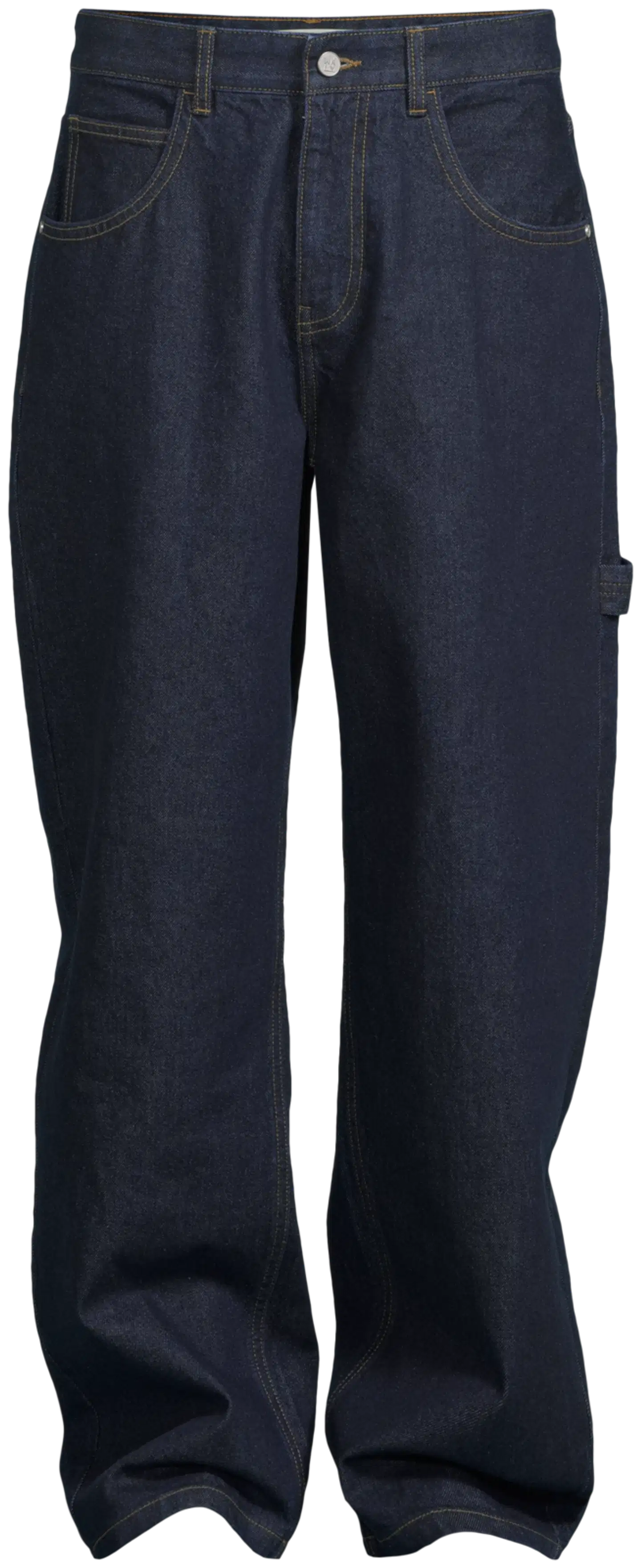WKLY. miesten carpenter-farkut loose fit 202W312676 - Dk. blue denim - 2