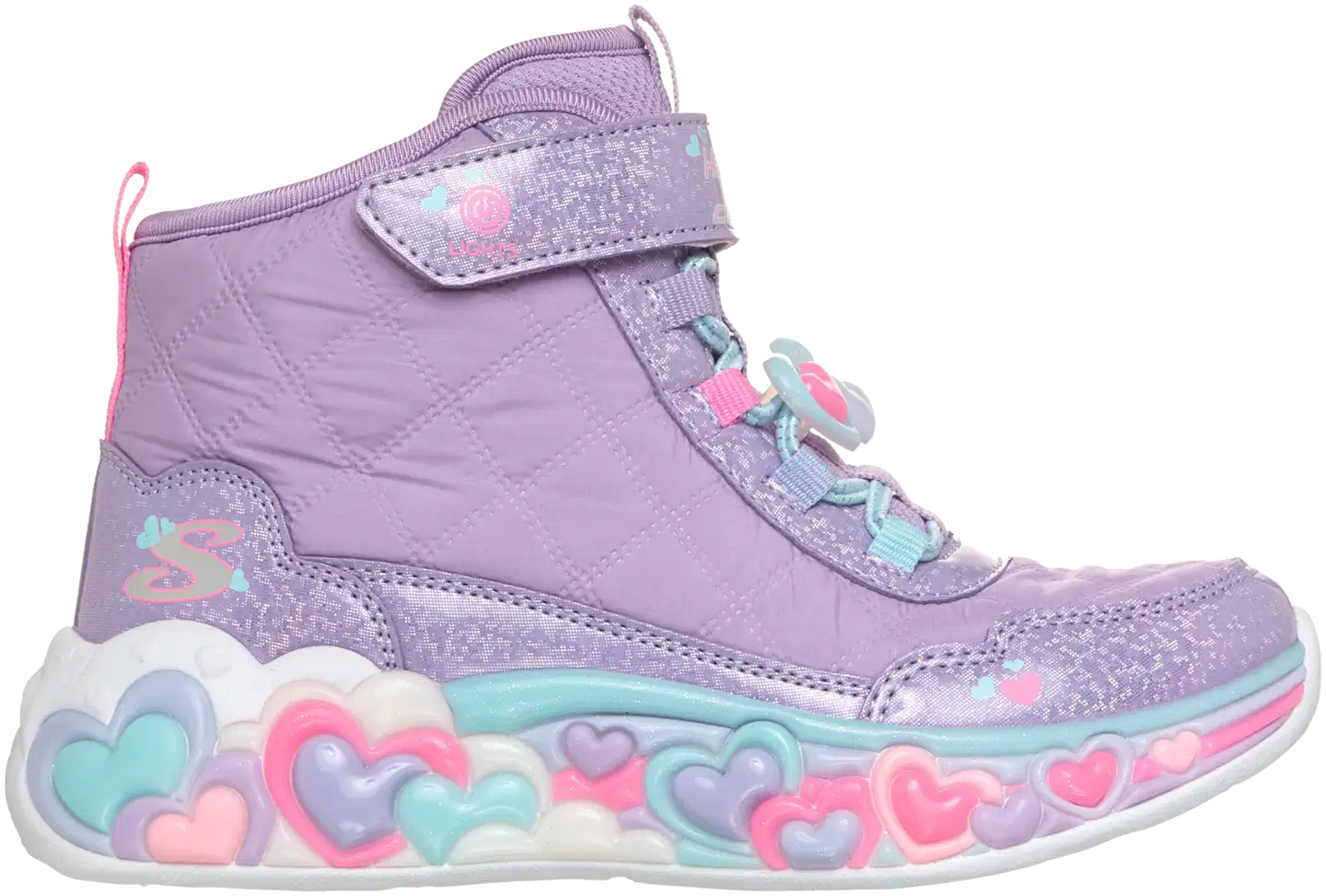 Skechers lasten vilkkutennarit Cozy Fit Heart Light - Lavender multitrim - 5