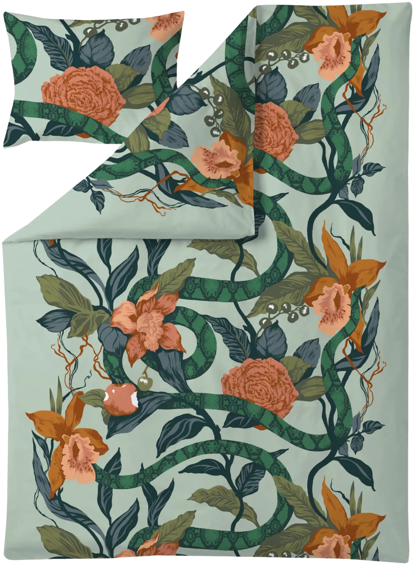 Vallila pussilakanasetti Kielletty puutarha 150x210cm