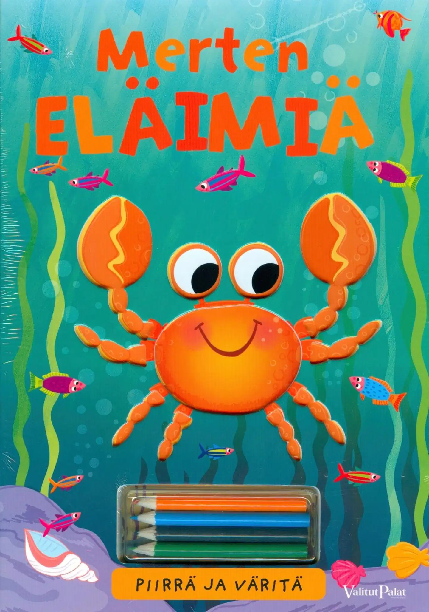 Maatilan eläimiä/Merten eläimiä - Piirrä ja väritä
