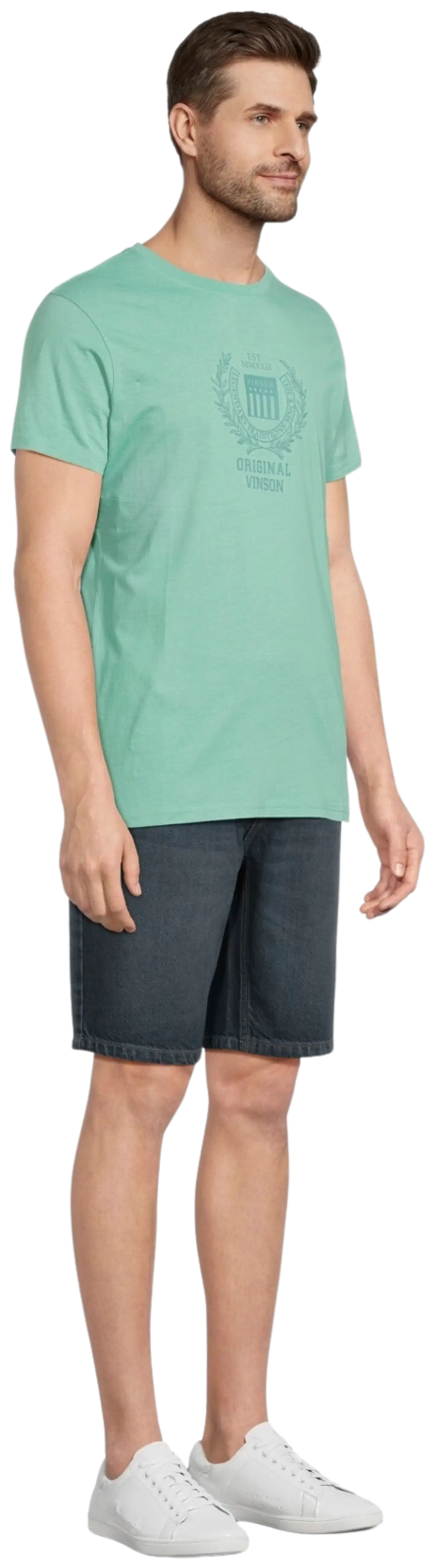 Vinson miesten t-paita Samuel 105558 - Creme de menthe - 4