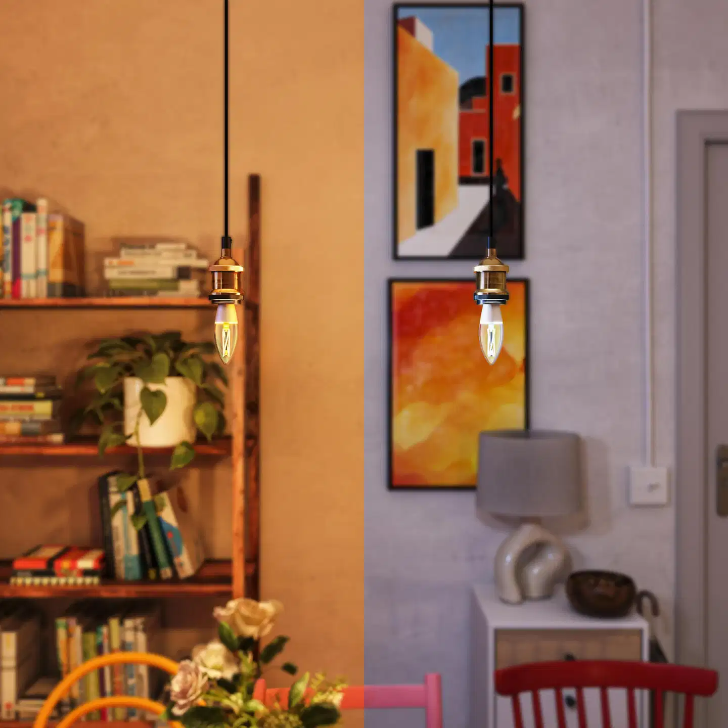 Philips Smart Lighting LED-filamenttilamppu 5W C35 E14 2700-6500K 470lm kirkas - 11