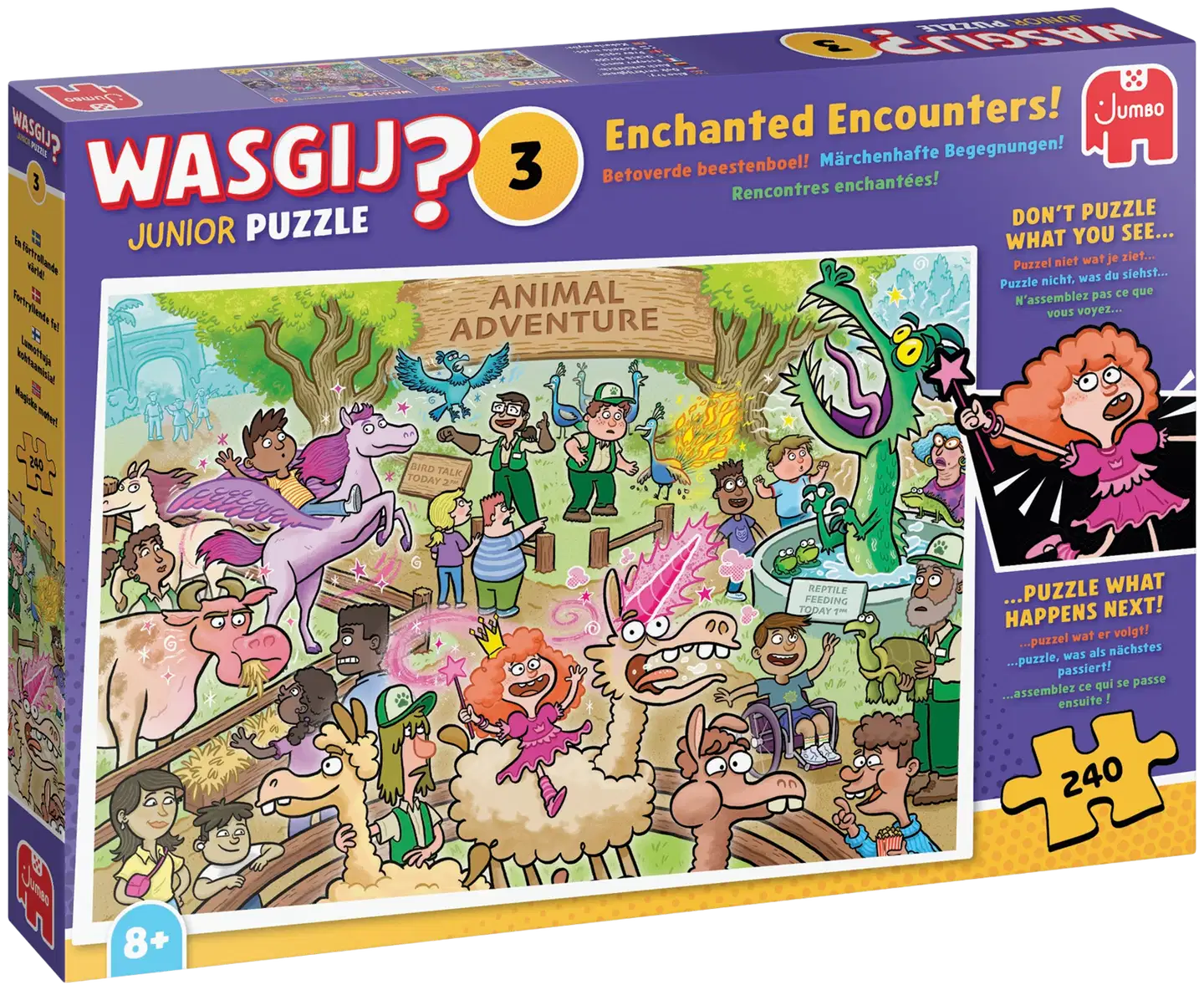 Jumbo palapeli Wasgij Junior 3 Enchanted Encounters! 240 - 1