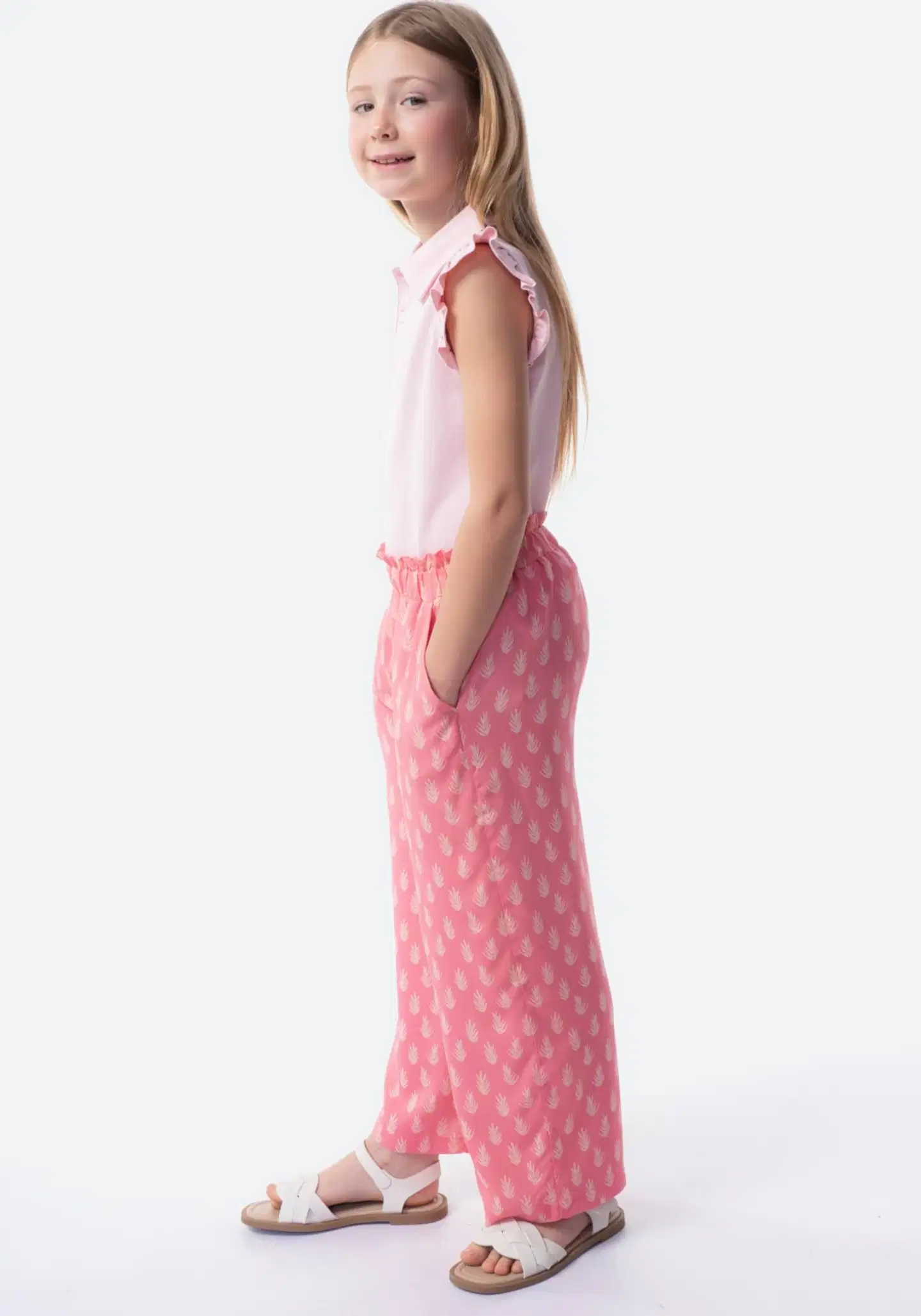 TEX lasten culotte-housut I276202 - Coral - 5