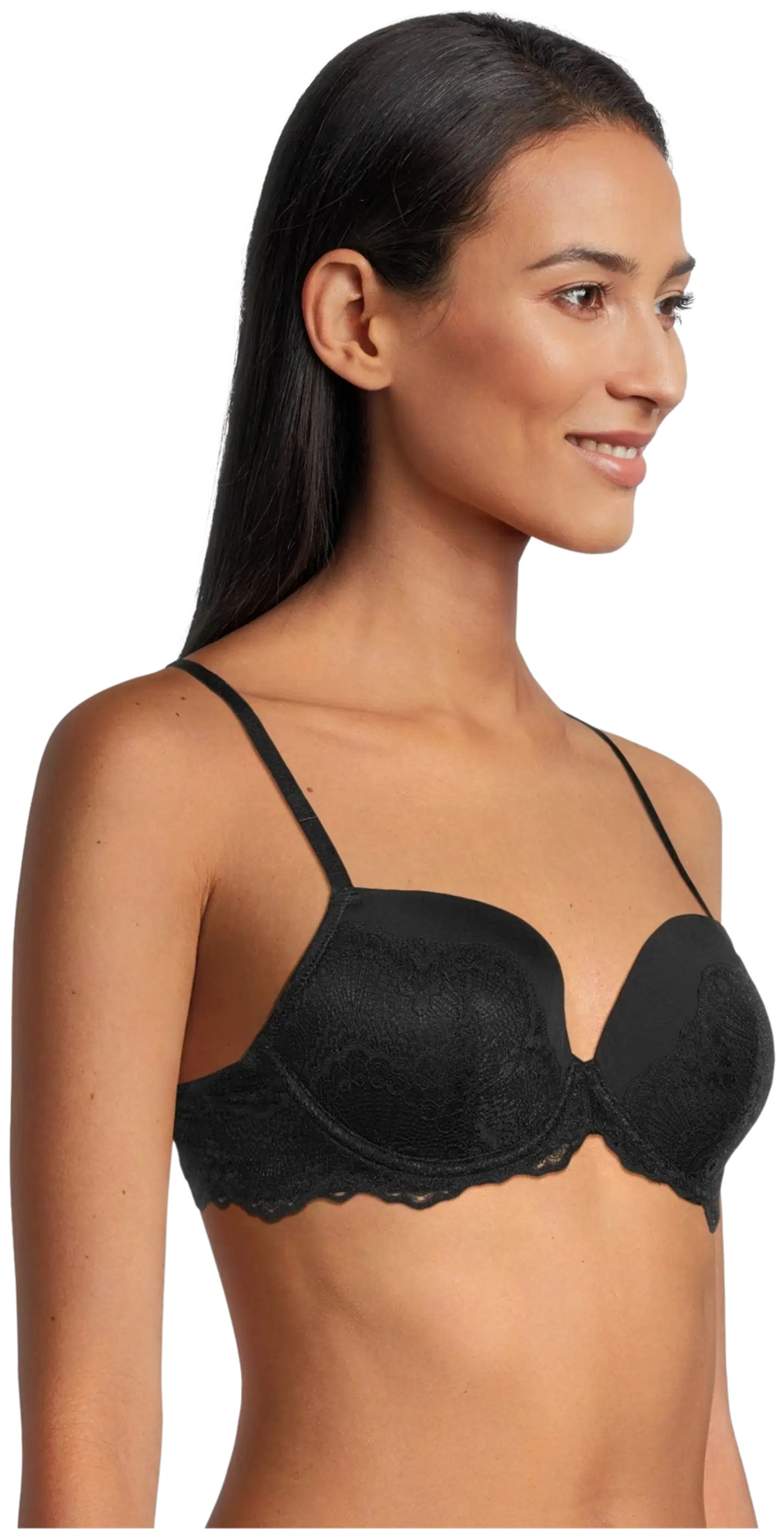Actuelle naisten topatut rintaliivit 211ASS2004 - BLACK - 4