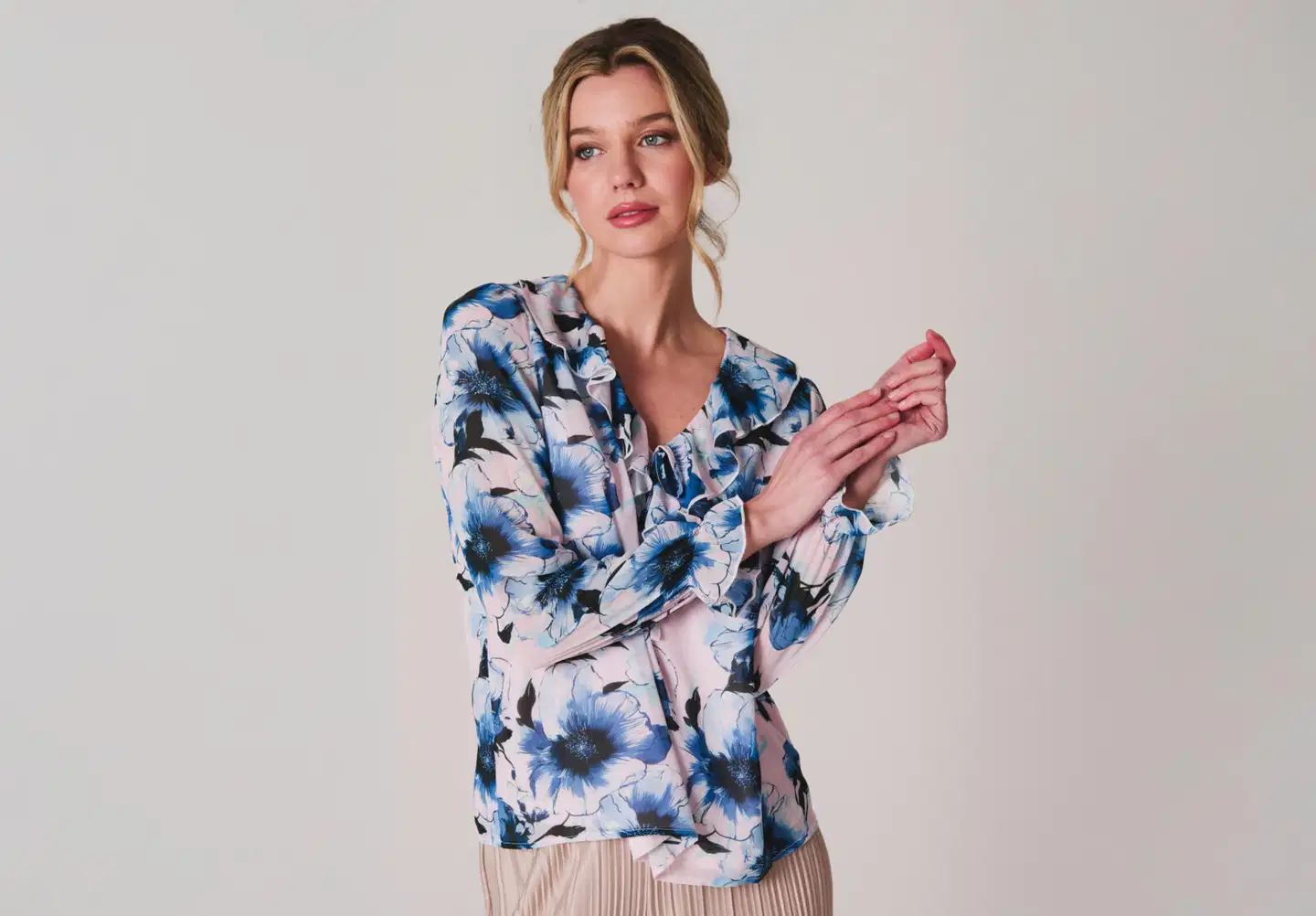 London Fog naisten sifonkipusero 228L260301 - Multicolor - 6