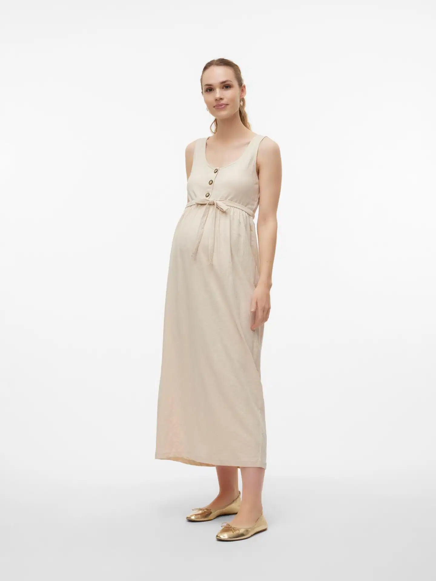 Mamalicious naisten äitiysmekko MLIVY 20019824 - French Oak - 3