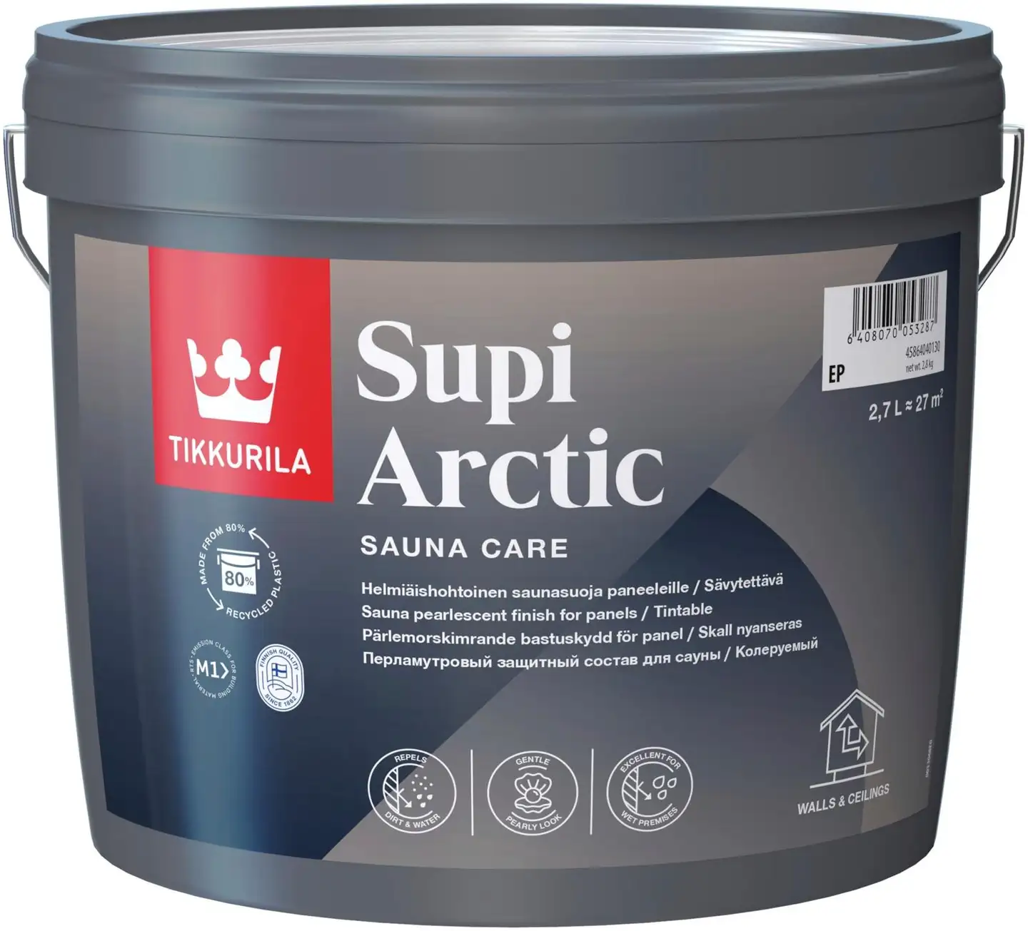 Tikkurila Supi Arctic saunasuoja 2,7l puolihimmeä