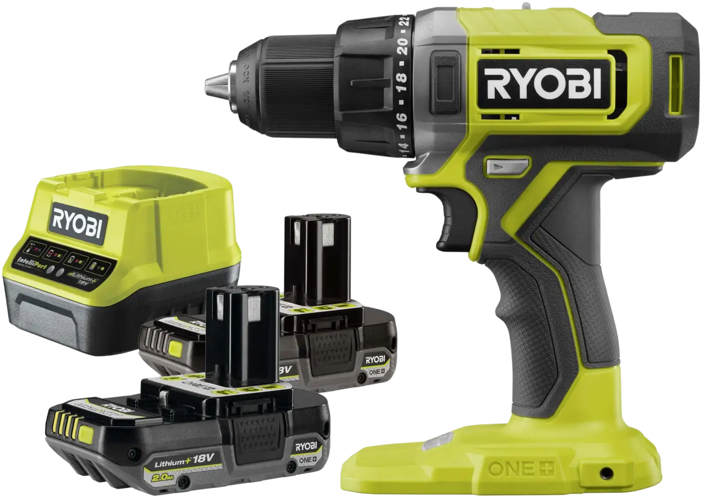 Ryobi aloitussetti RDD18-2C20S