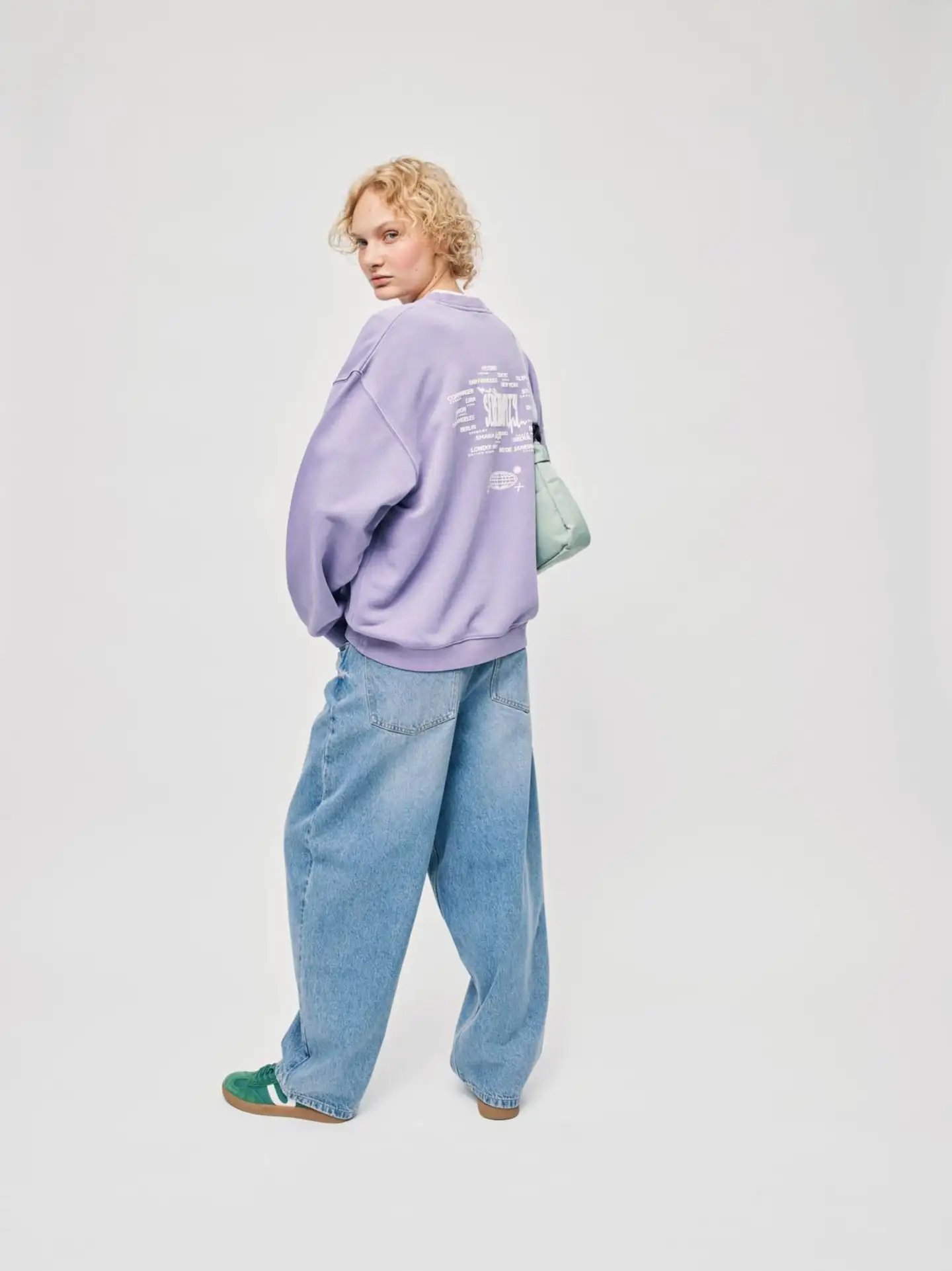 WKLY. naisten collegepusero 213W280152 - Lilac acid - 3