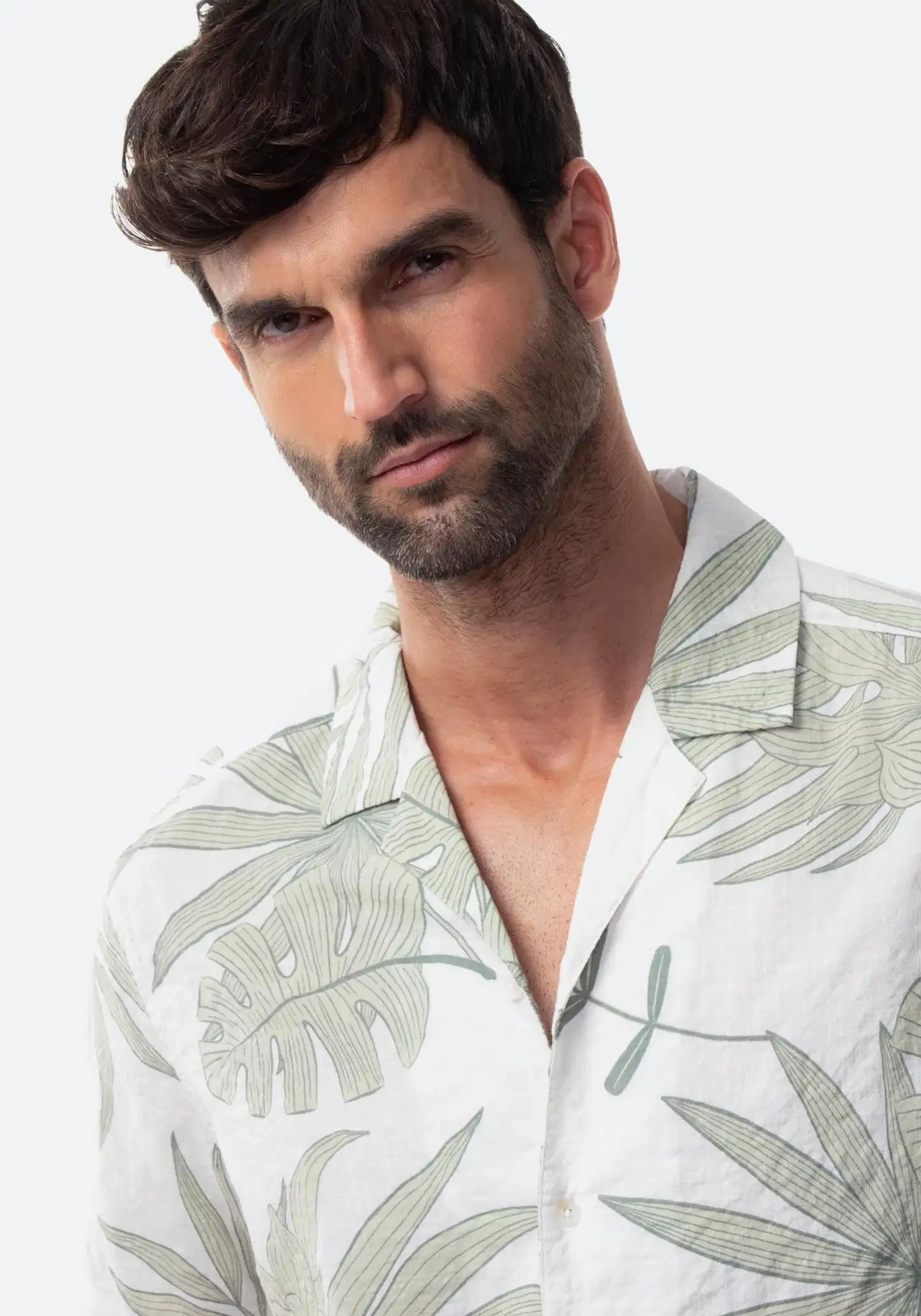 TEX miesten Hawaii-paita I274959 - Green - 6
