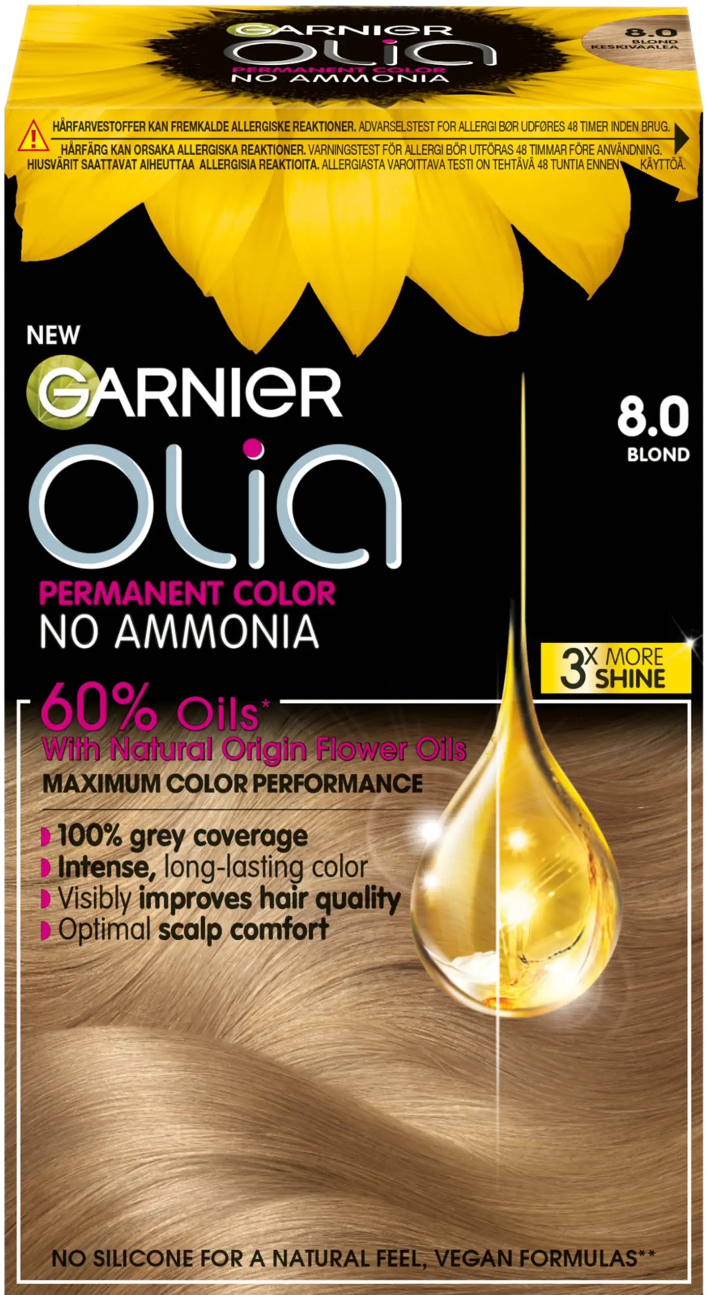 Garnier Olia 8.0 Blond kestoväri 174ml - 1