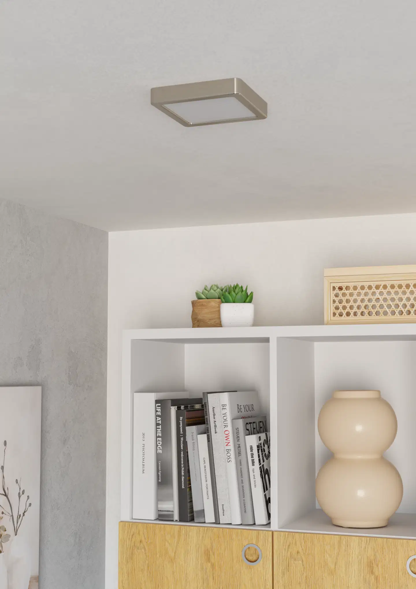 EGLO kattovalaisin Fueva 6 LED 7W CCT 15x15 cm nikkeli - 9