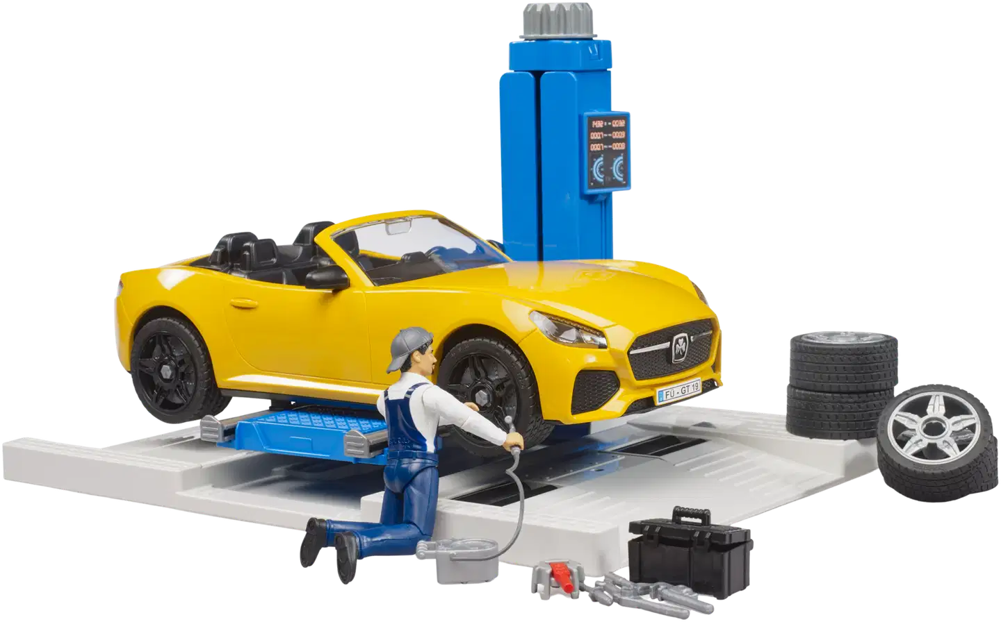 Bruder lelu bworld autohuolto ja Roadster-auto - 3