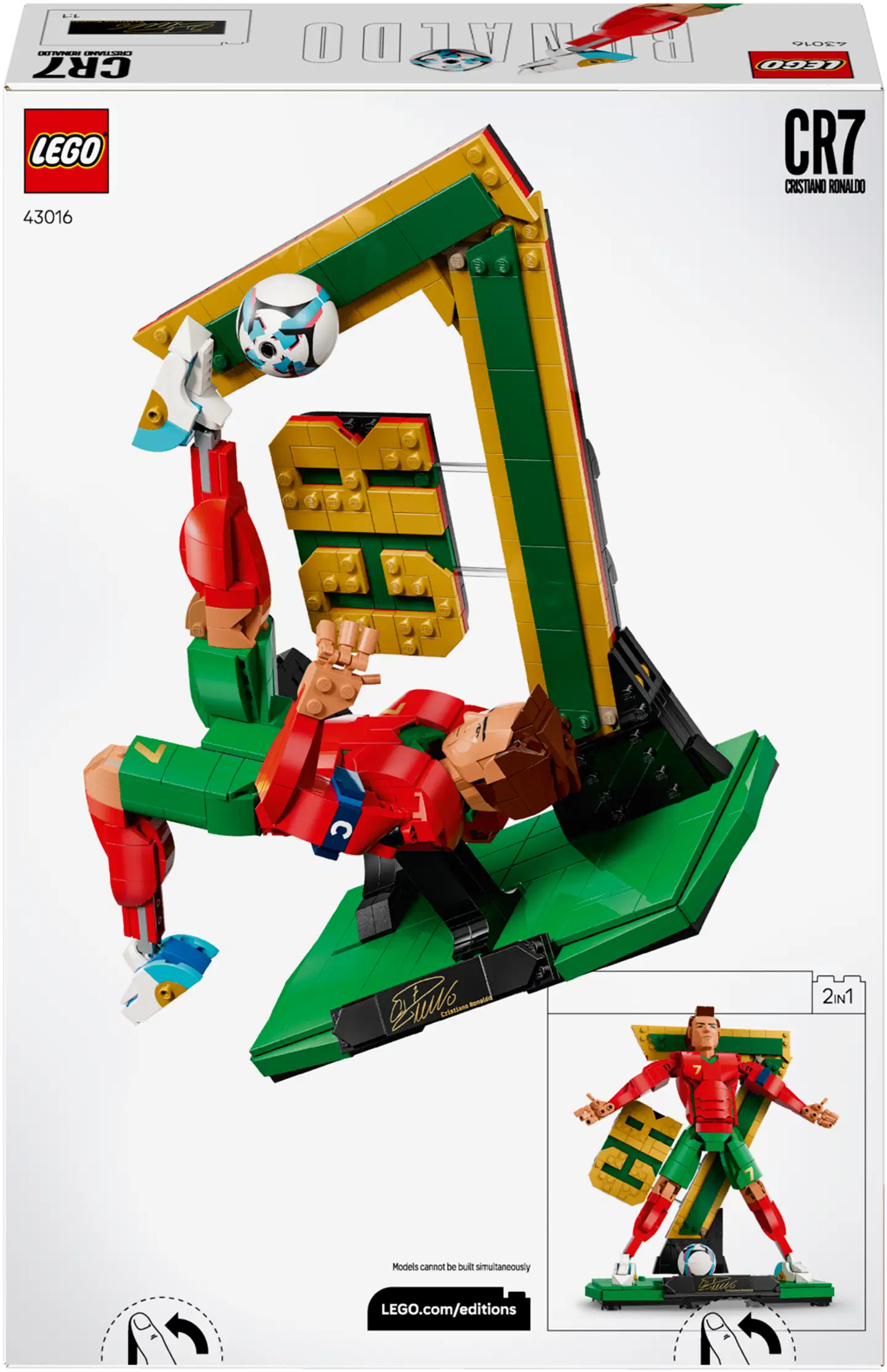 LEGO® Editions Football 43016 Cristiano Ronaldo – jalkapallolegenda - 5
