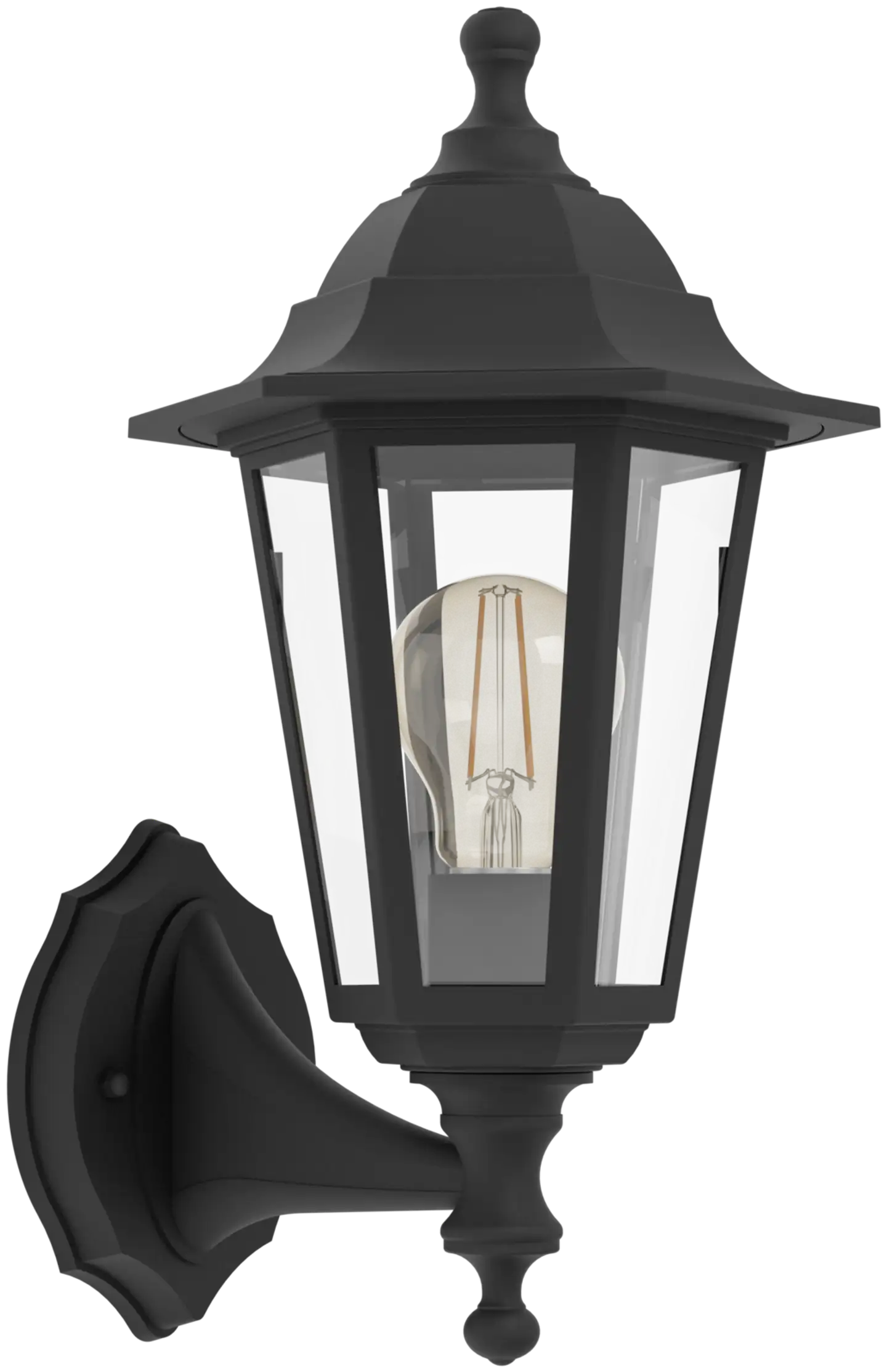 Ulkoseinävalaisin OLGIATA-E E27 maks. 60W IP44 musta