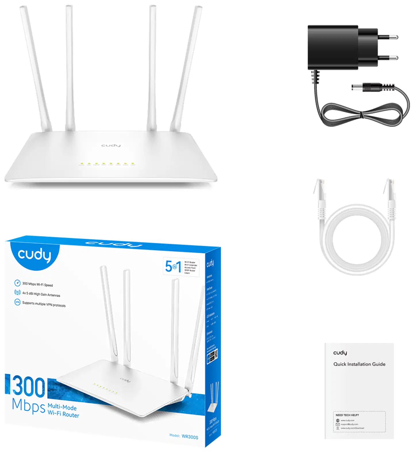 Cudy WiFi-reititin WR300S - 6