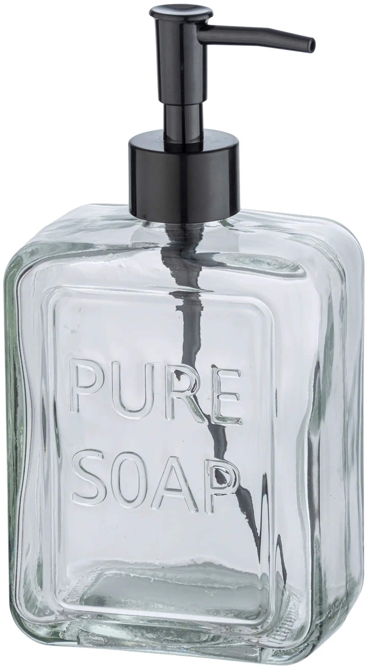 Saippua-annostelija Pure Soap kirkas lasi