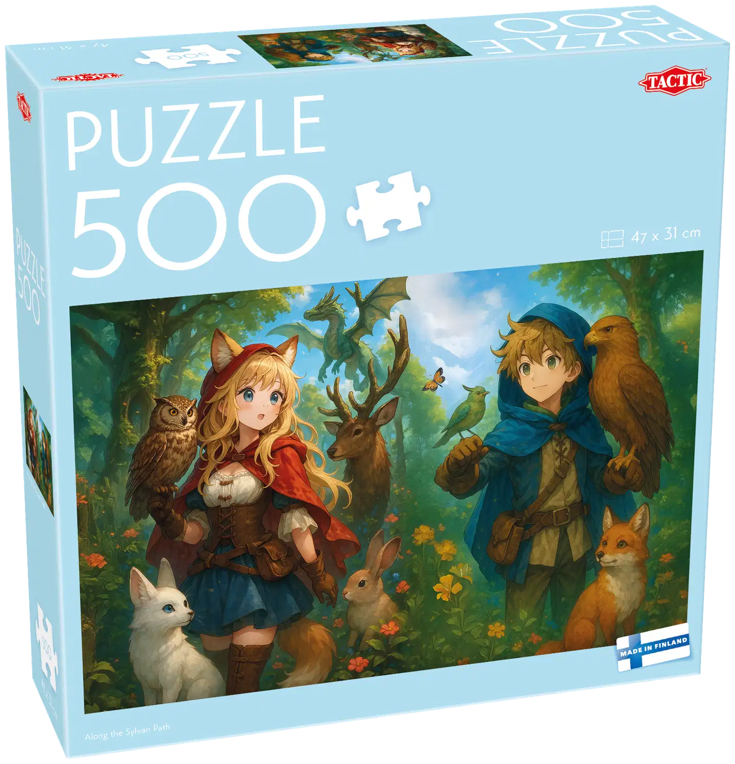 Tactic Palapeli Puzzle Lovers Along the Sylvan Path 500 palaa - 1