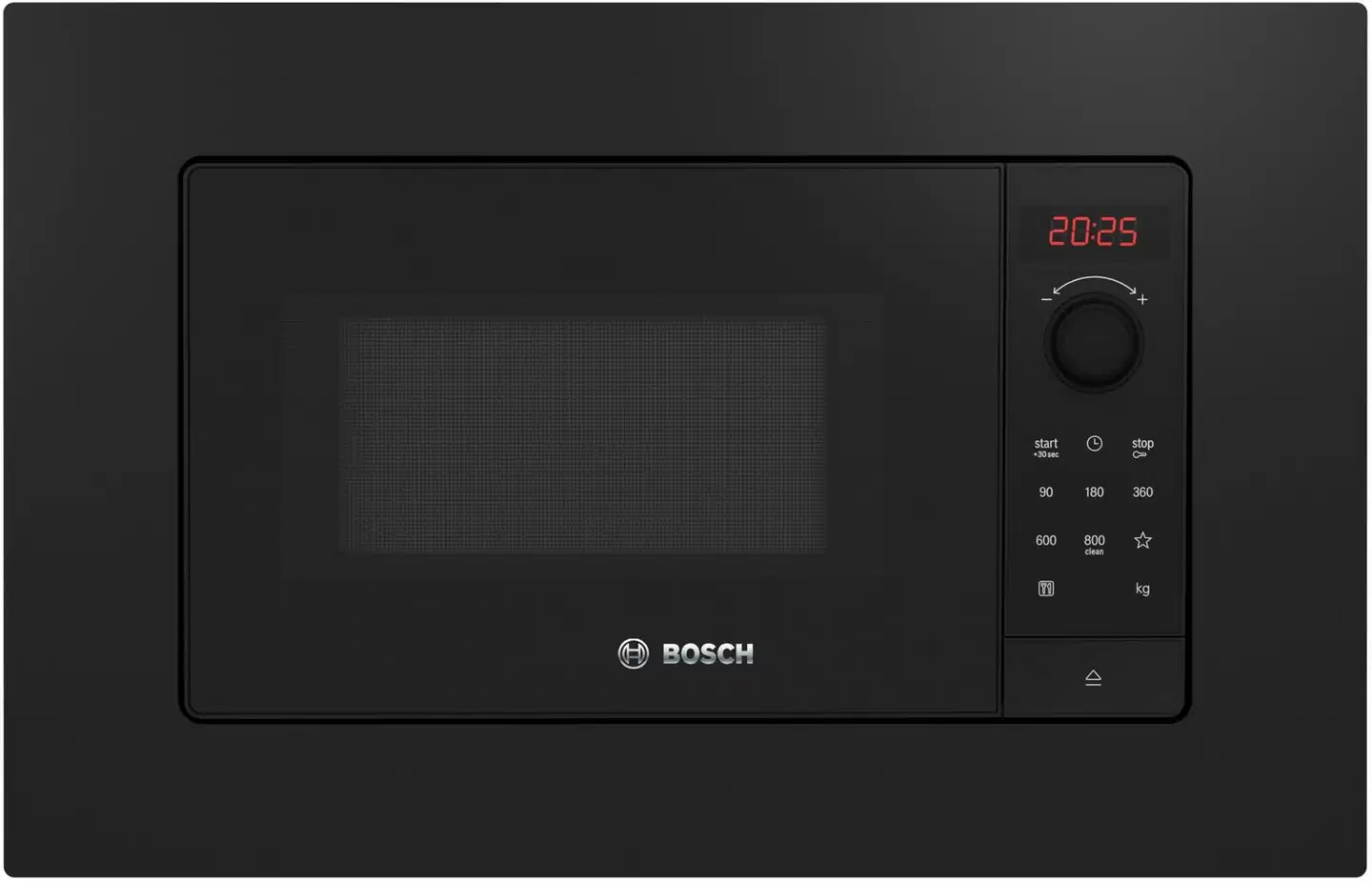 Bosch Serie 2 kalusteisiin sijoitettava mikroaaltouuni musta
