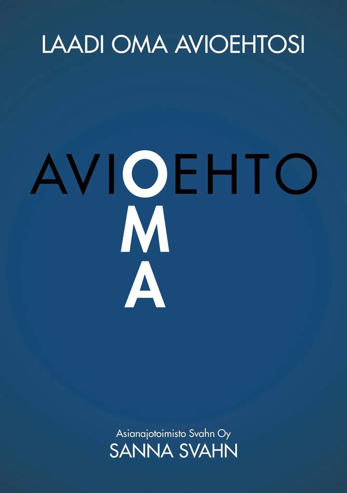 Svahn, OMA Avioehto - Laadi oma avioehtosi